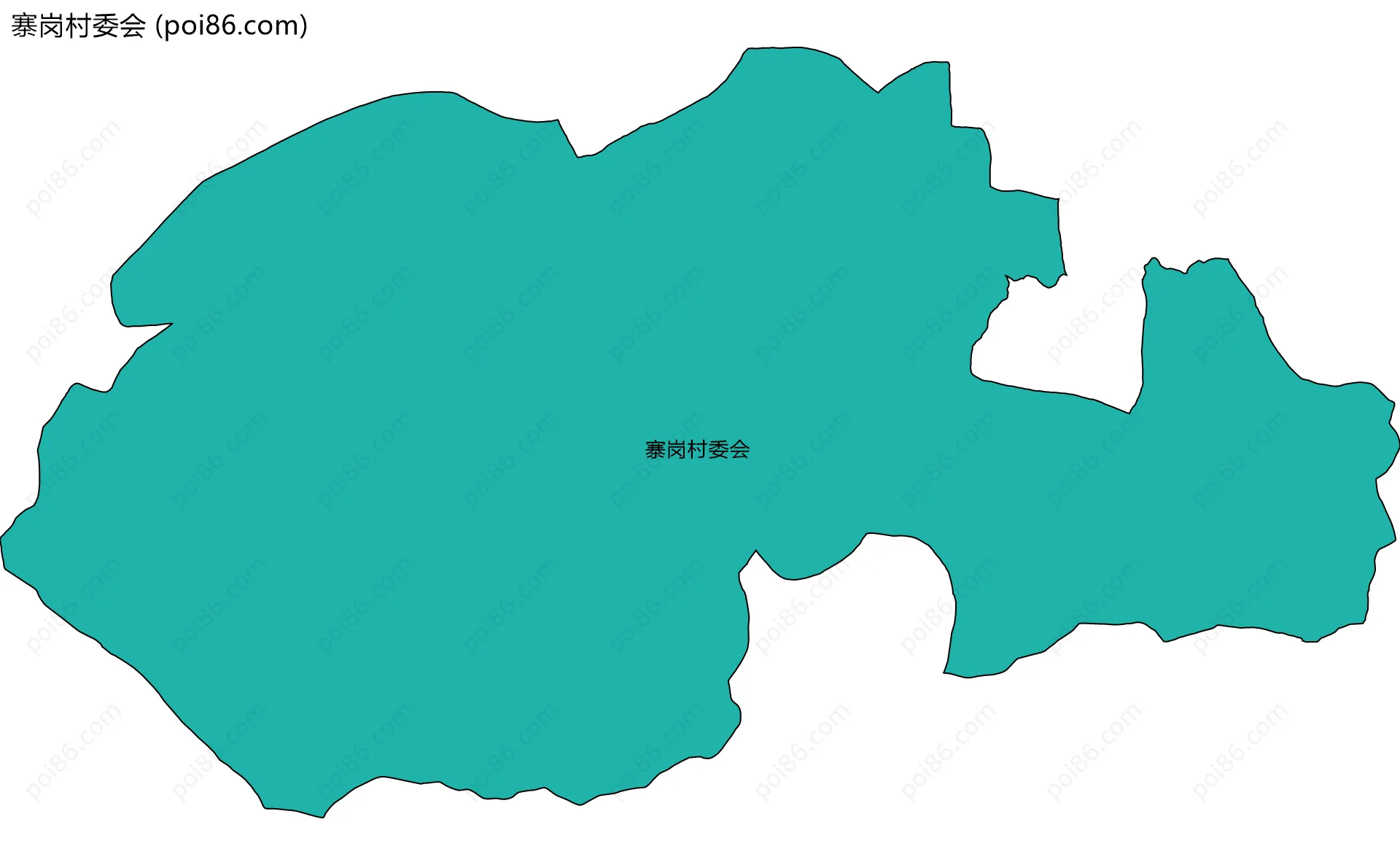 寨岗村委会边界地图