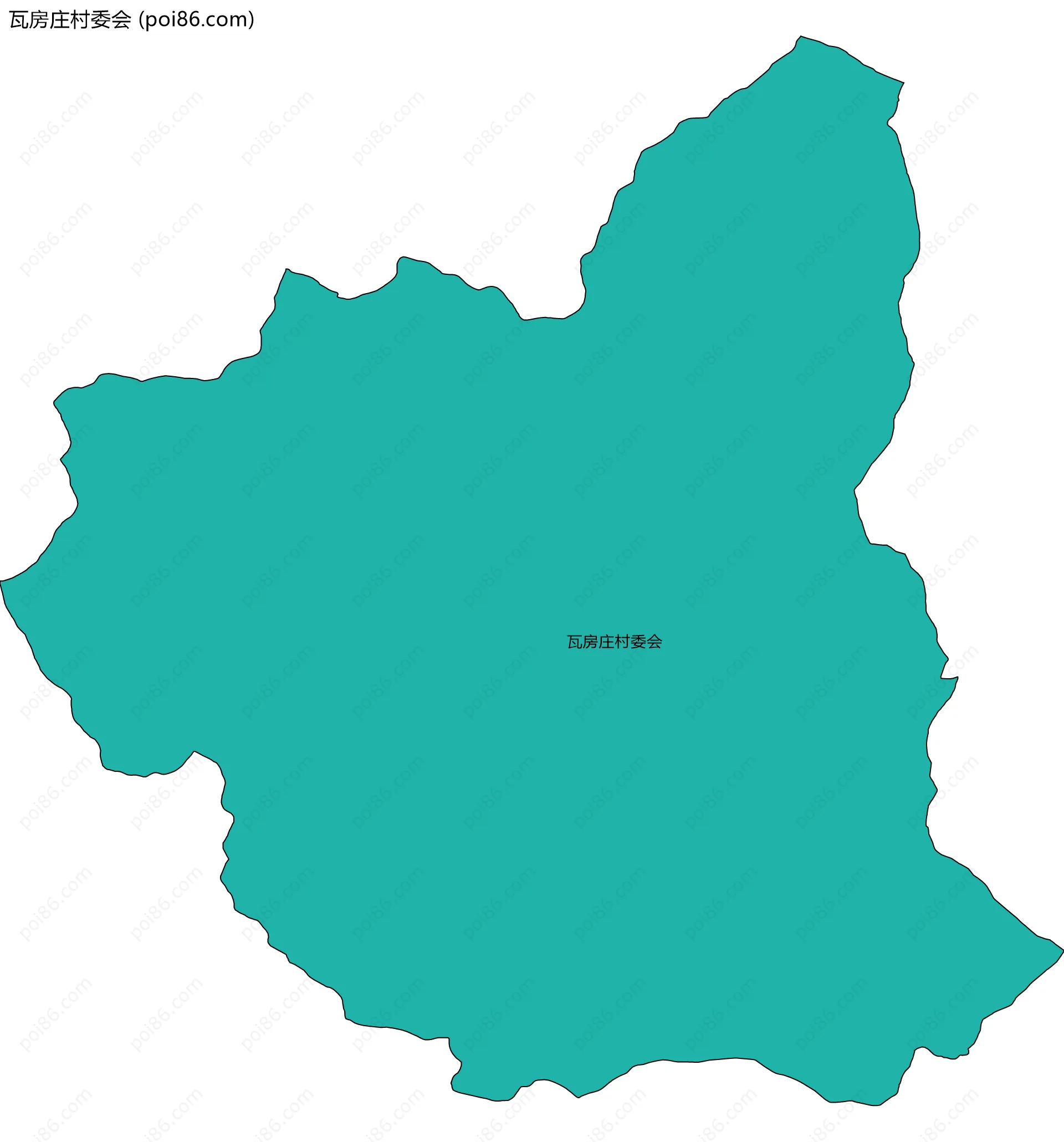 瓦房庄村委会边界地图