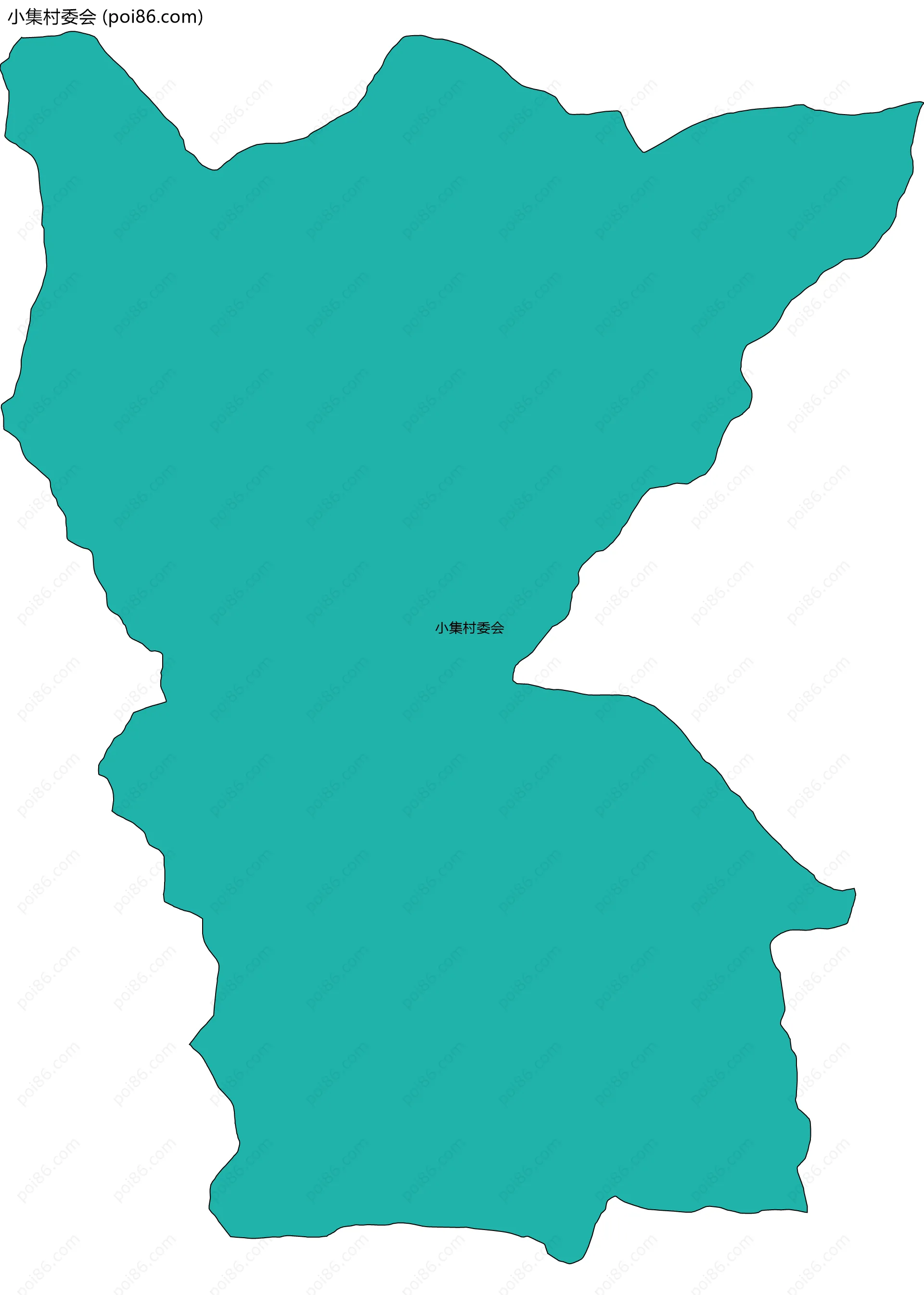 小集村委会边界地图