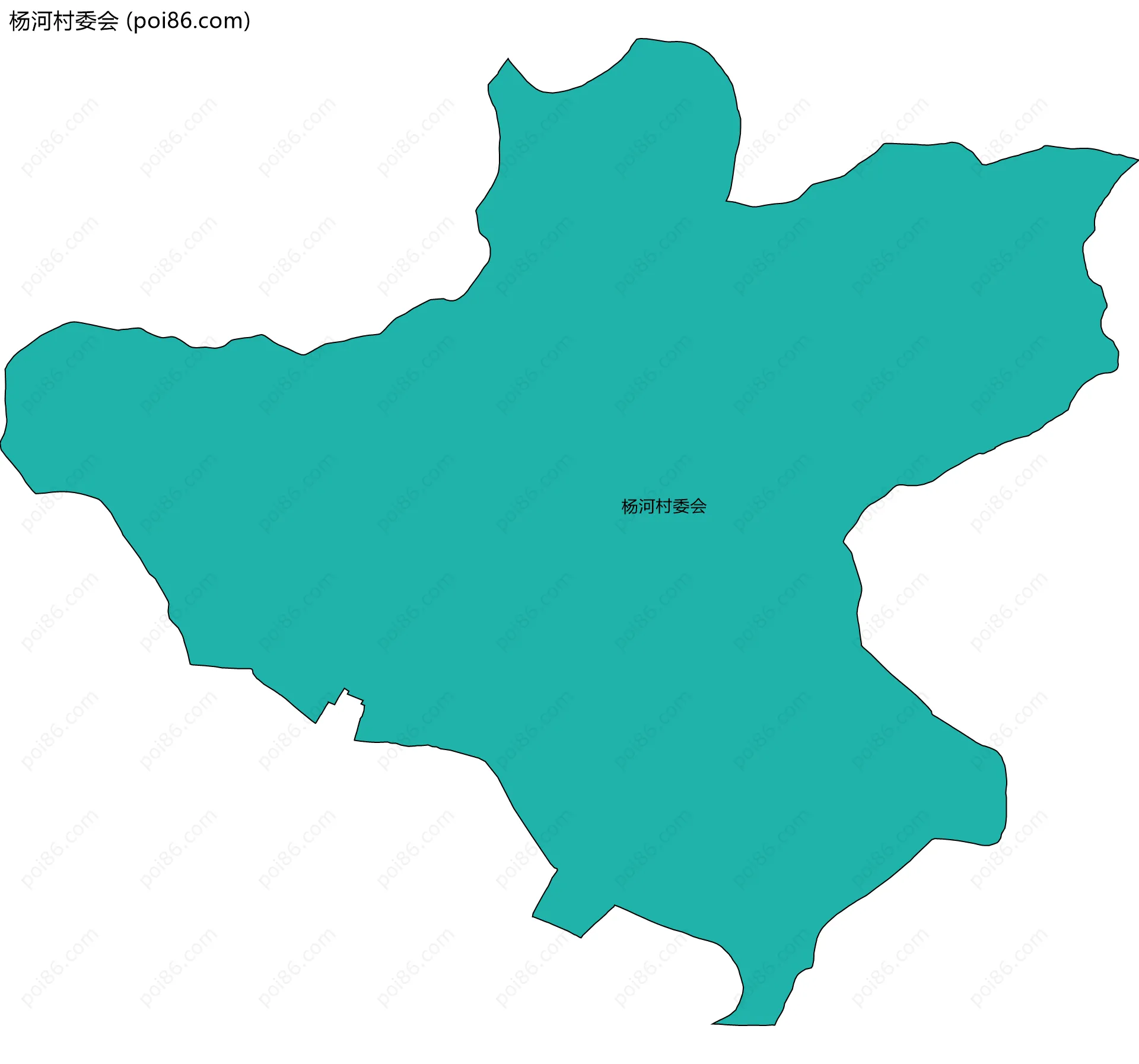 杨河村委会边界地图