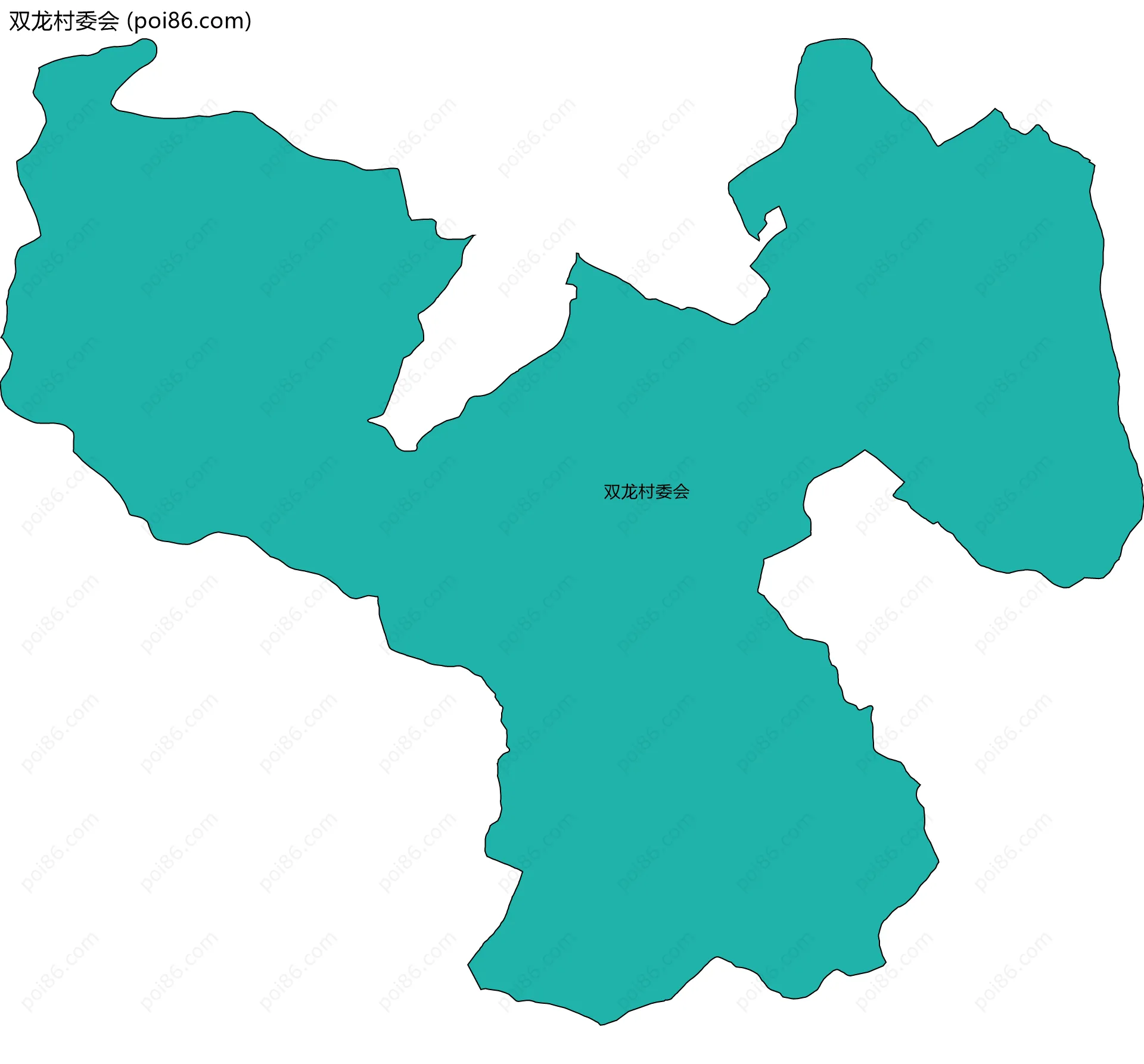双龙村委会边界地图