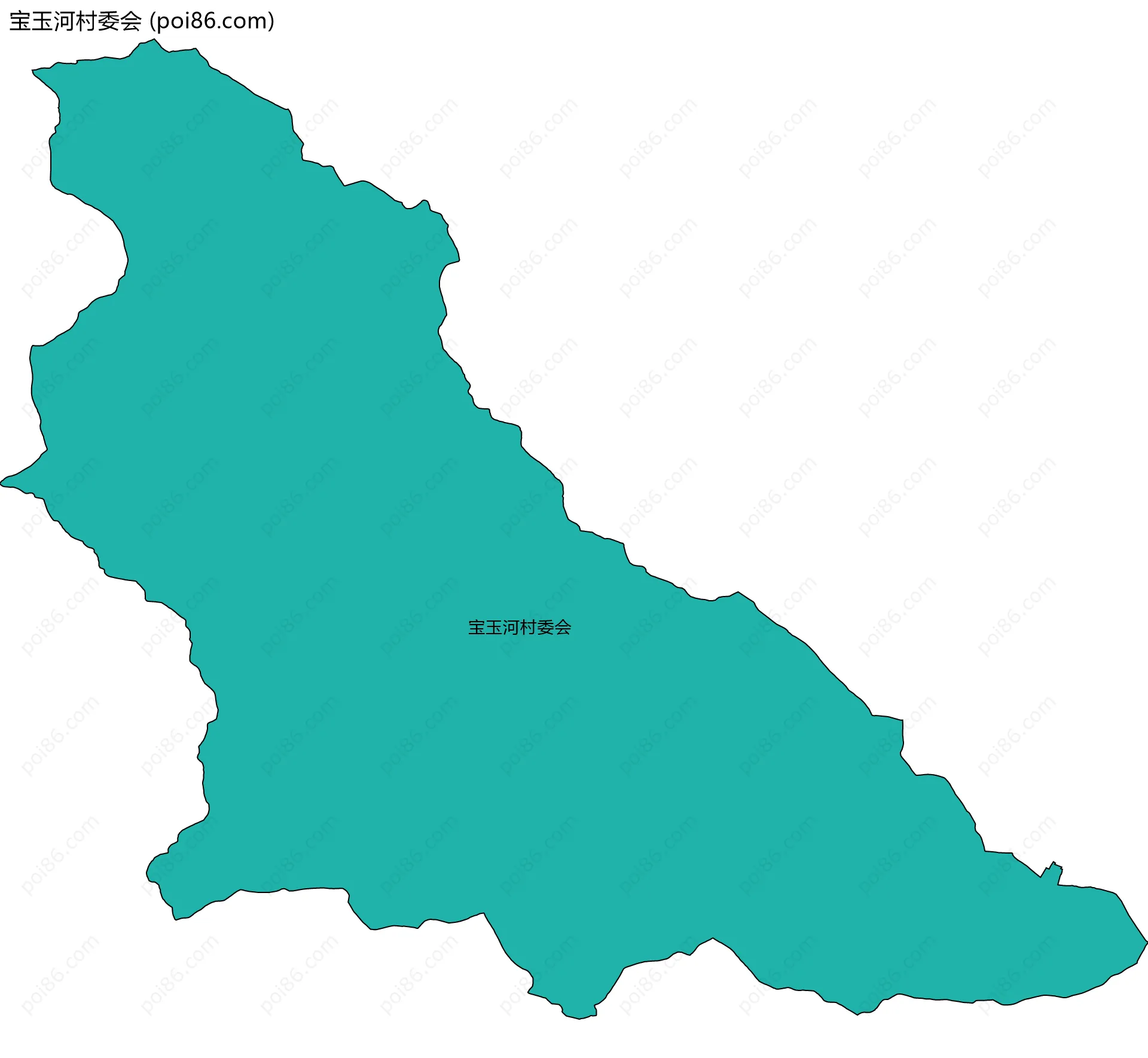 宝玉河村委会边界地图