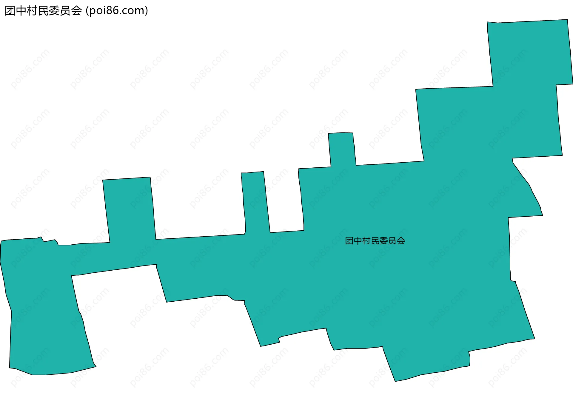 团中村民委员会边界地图
