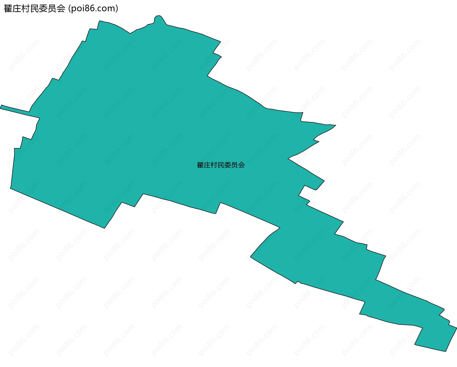 翟庄村民委员会边界地图