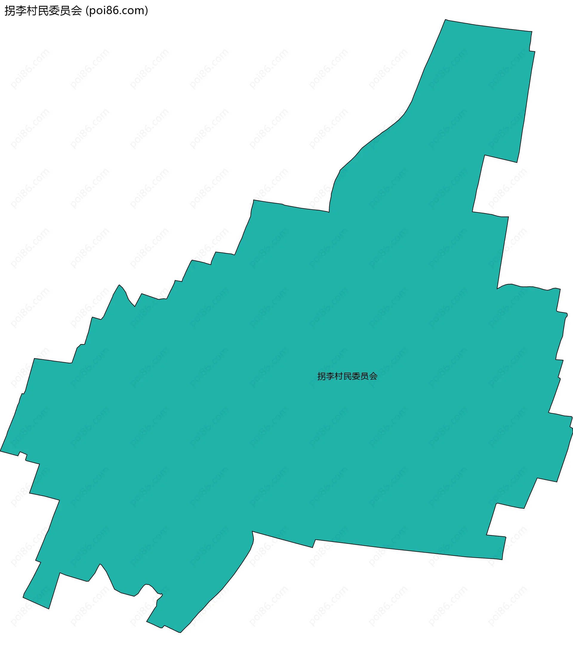 拐李村民委员会边界地图