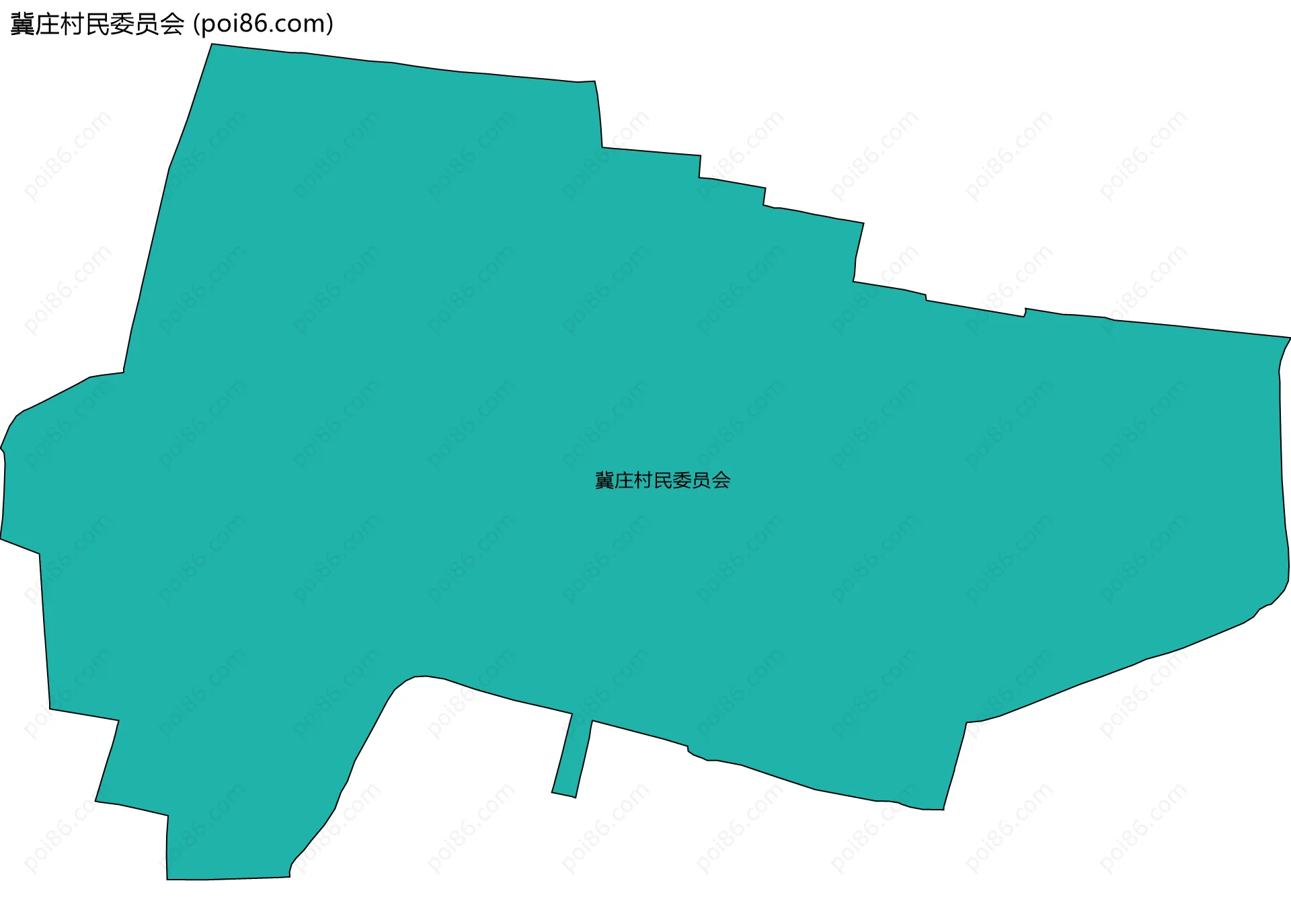 冀庄村民委员会边界地图