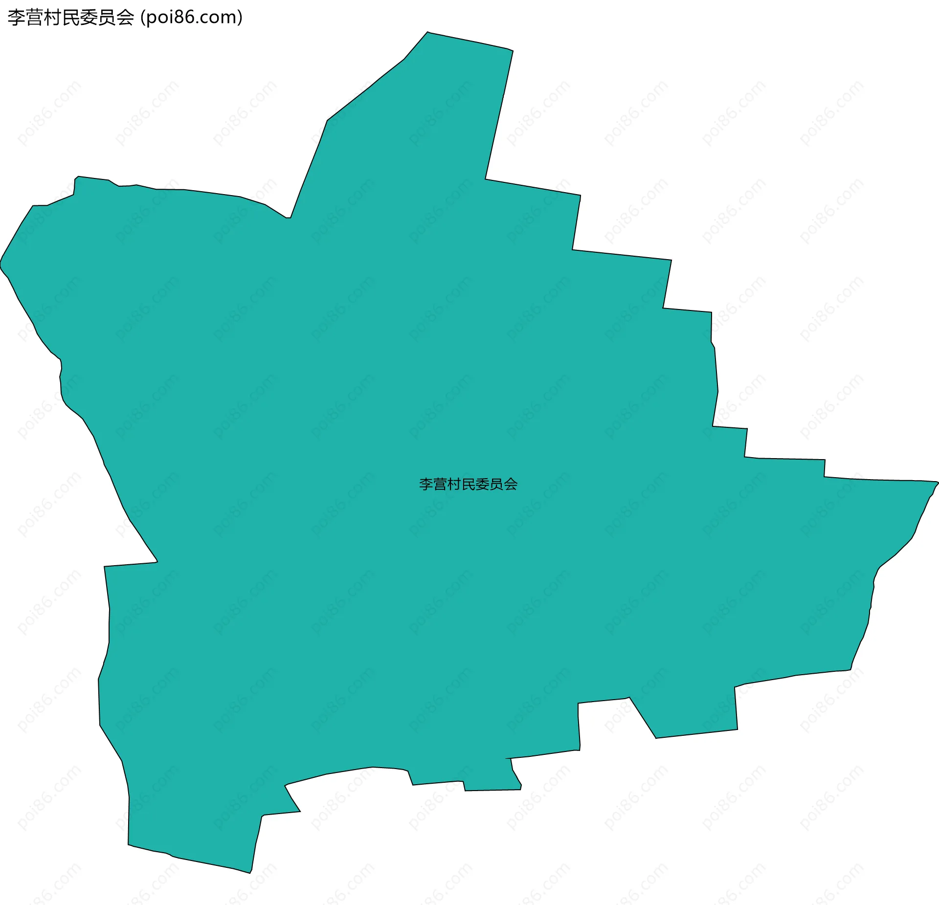 李营村民委员会边界地图