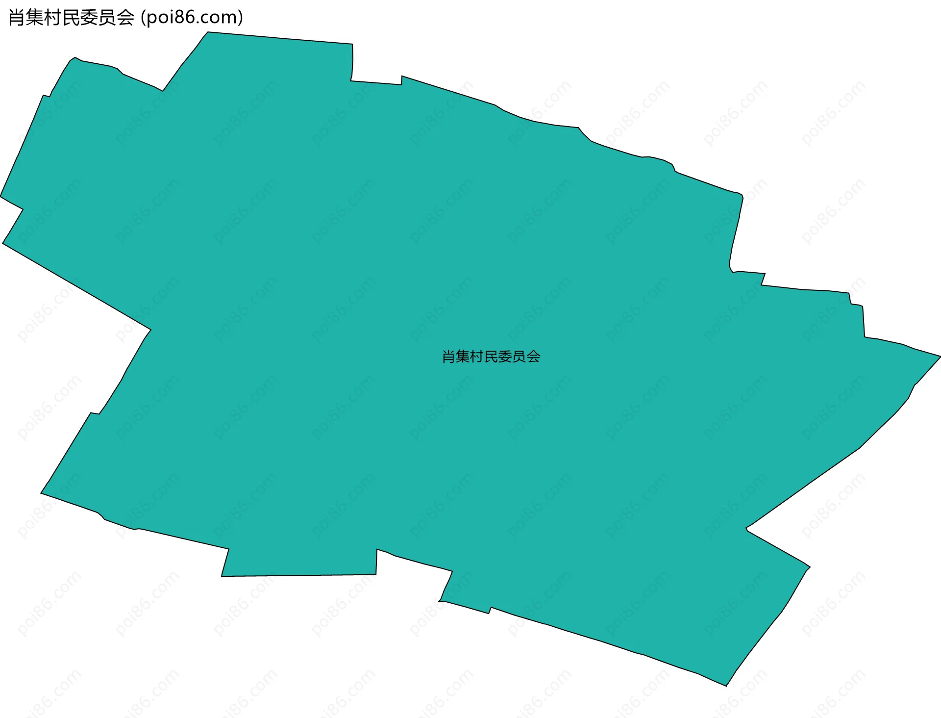 肖集村民委员会边界地图