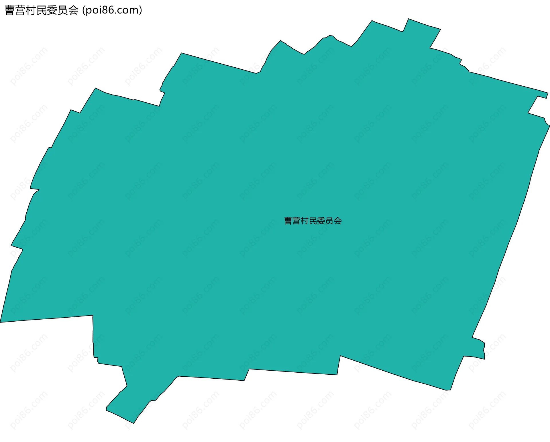 曹营村民委员会边界地图