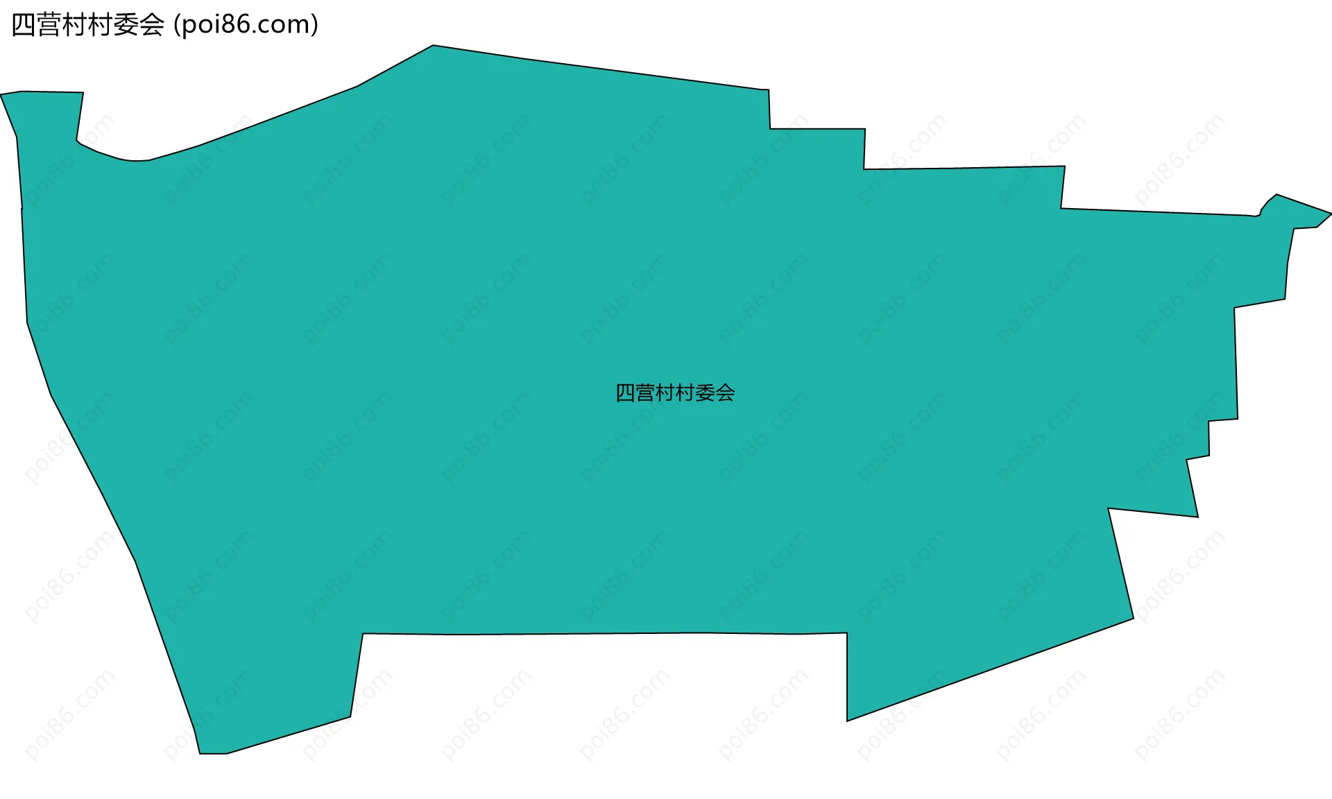 四营村村委会边界地图