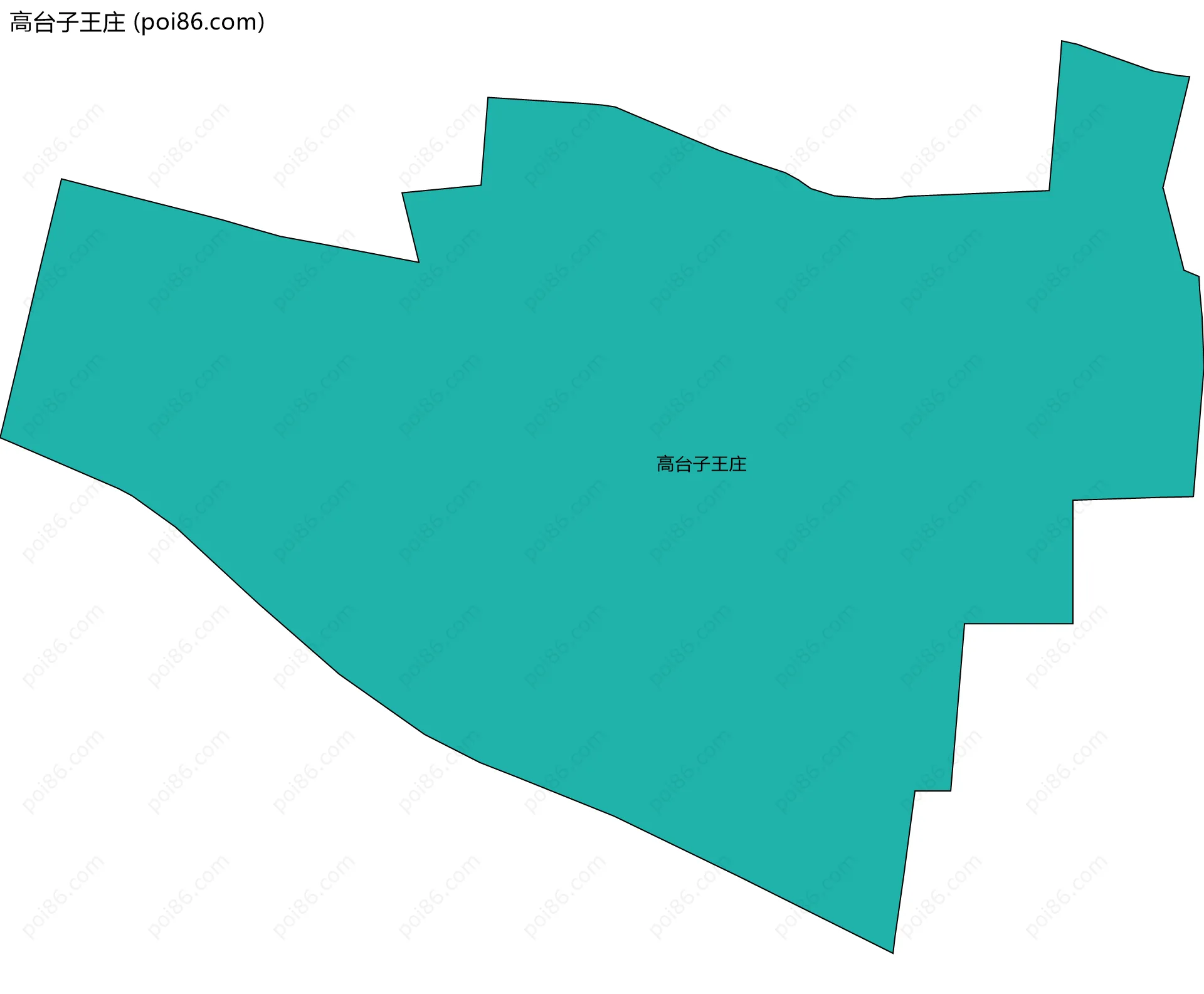 高台子王庄边界地图