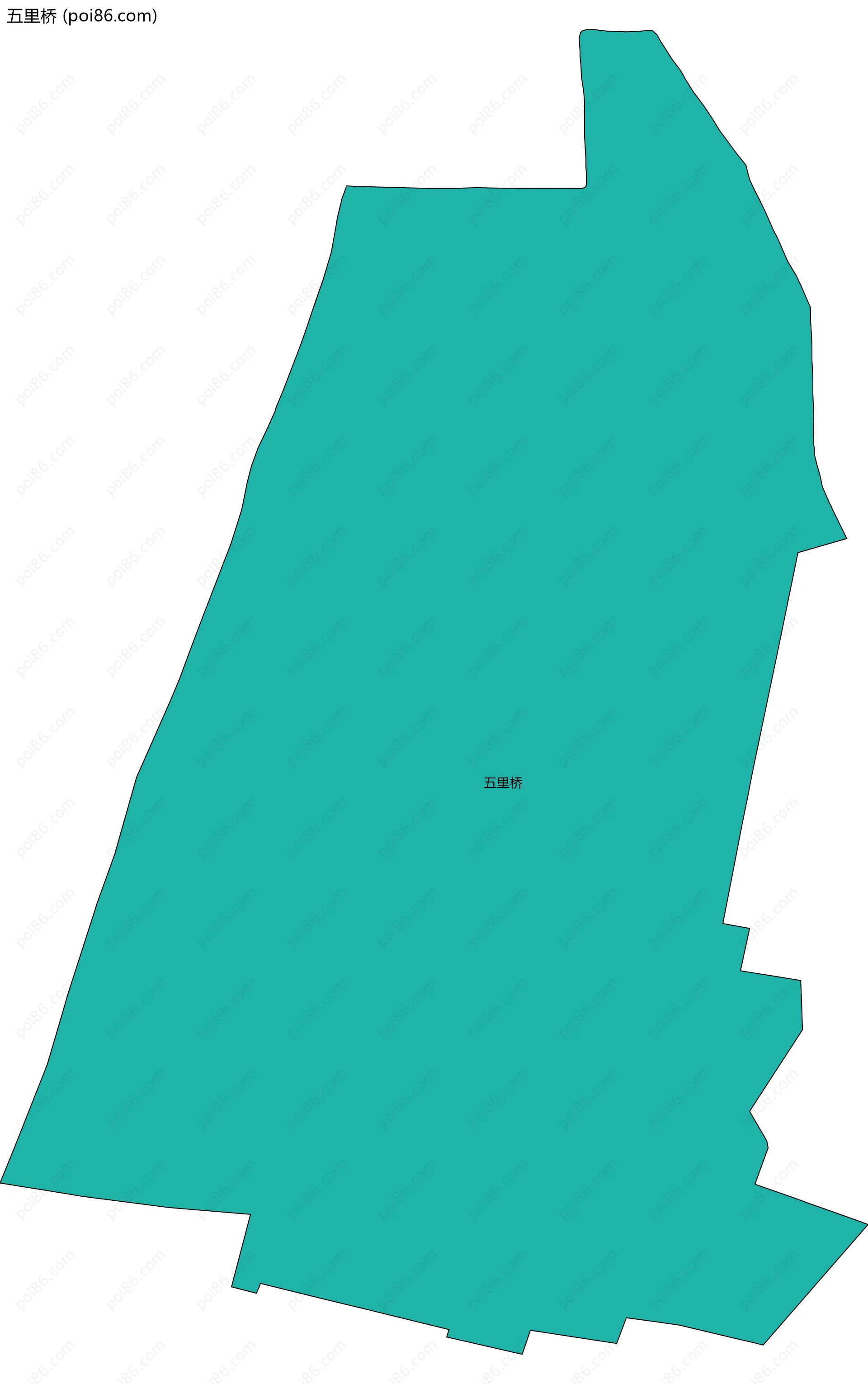 五里桥边界地图
