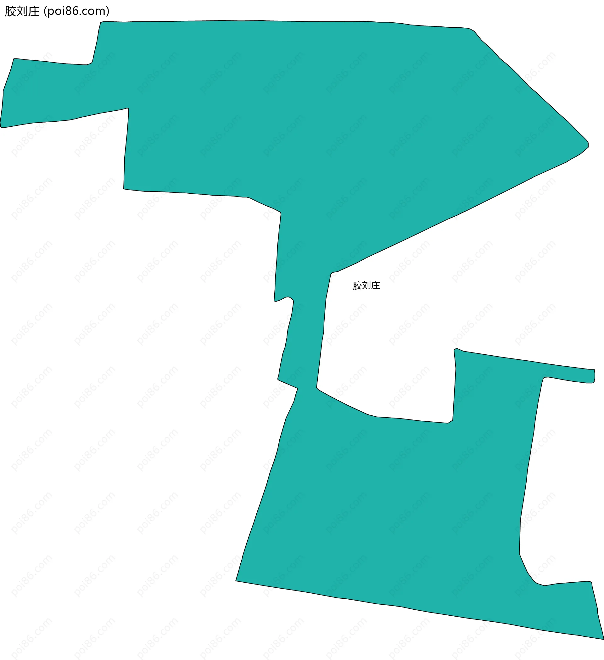 胶刘庄边界地图