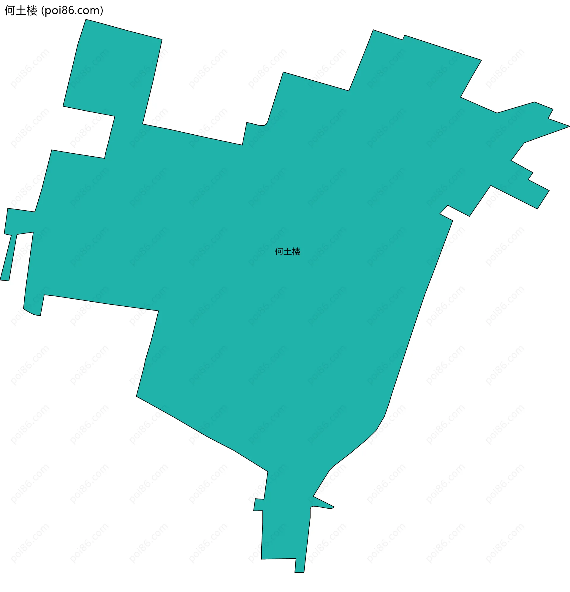 何土楼边界地图