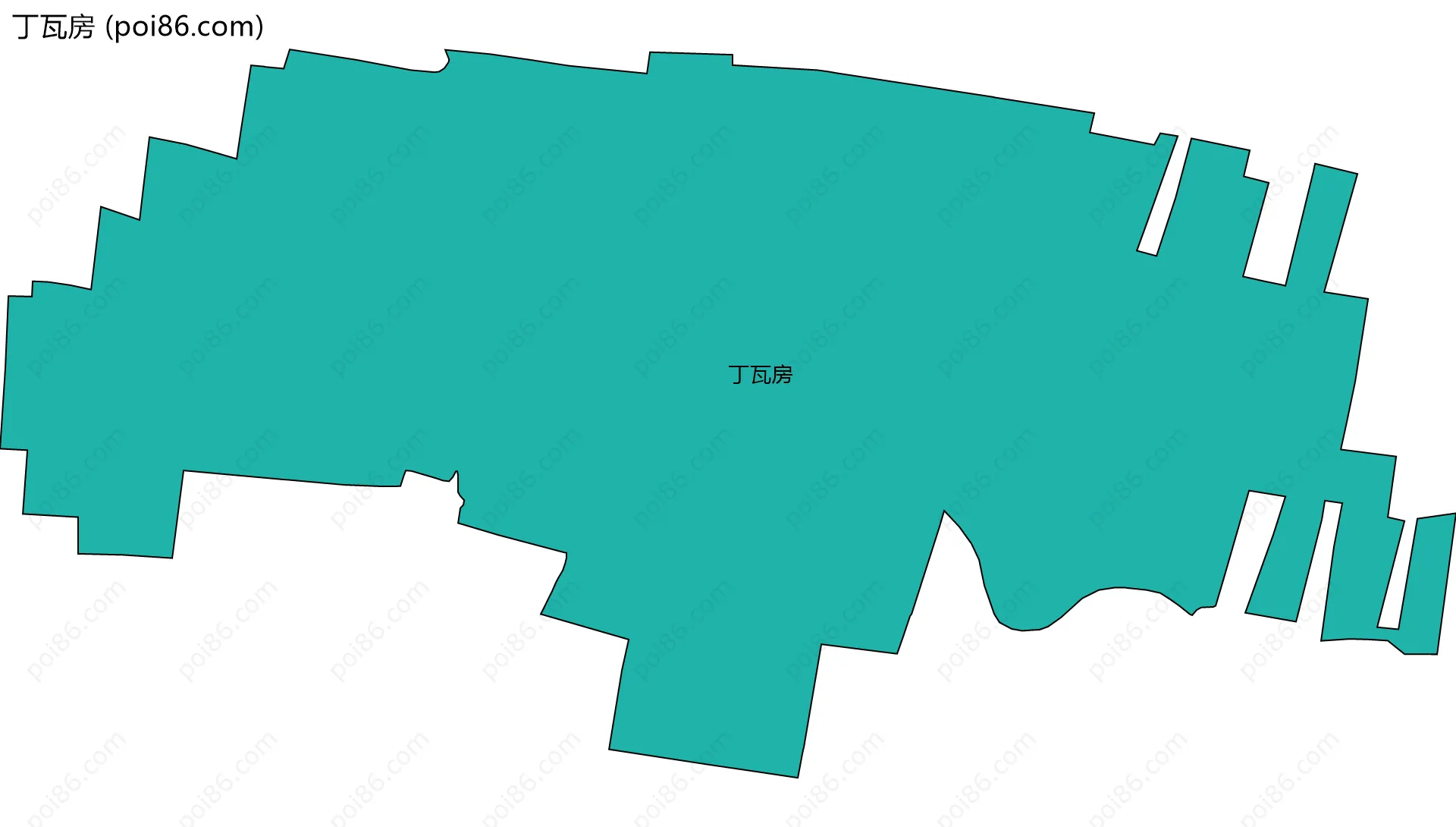 丁瓦房边界地图