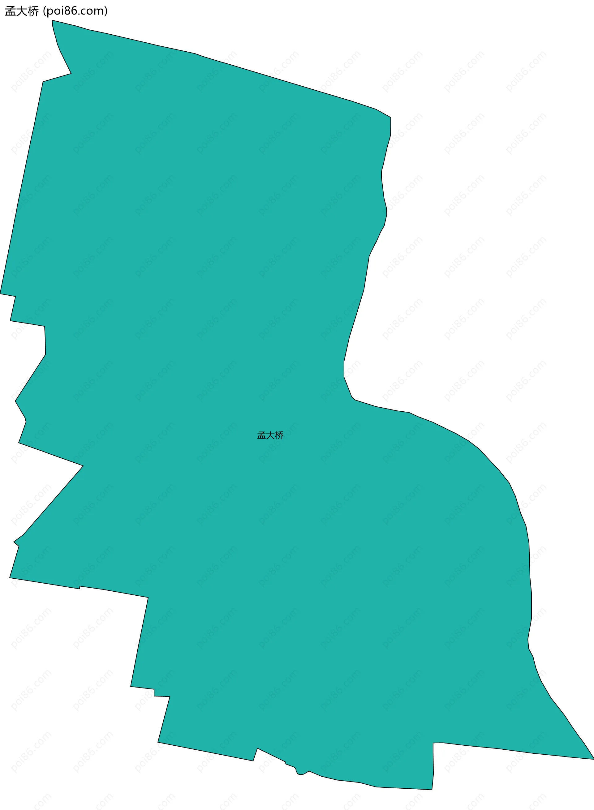 孟大桥边界地图