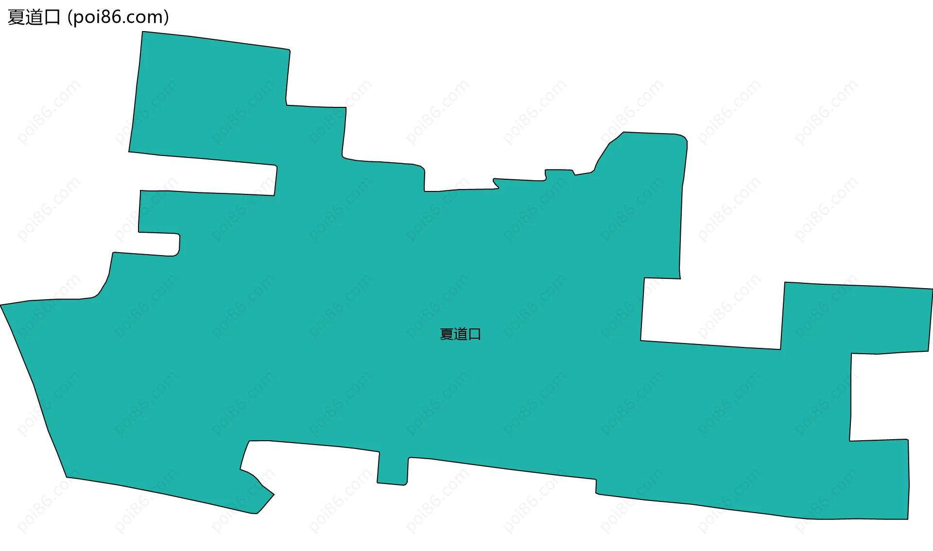 夏道口边界地图