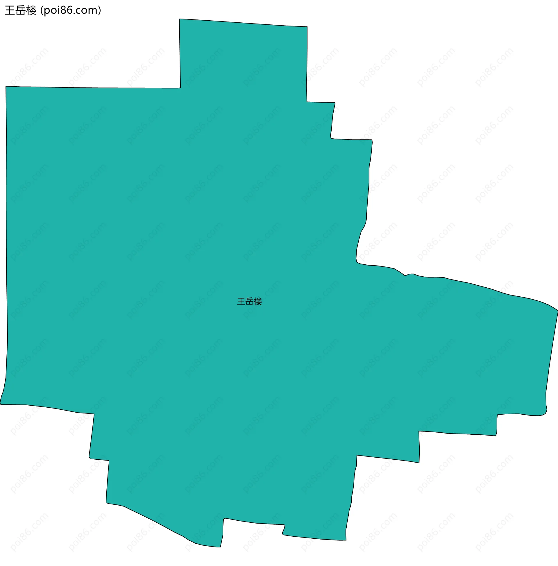 王岳楼边界地图