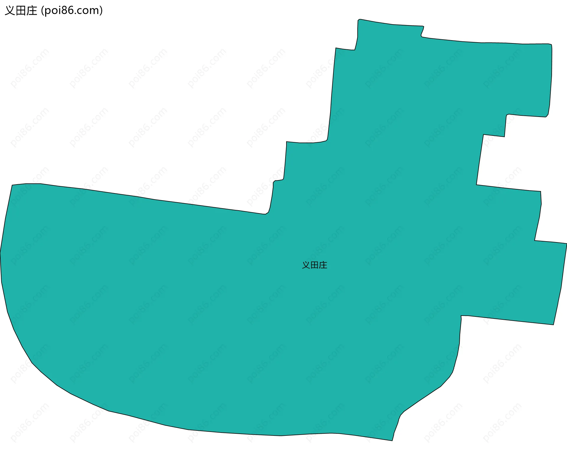 义田庄边界地图