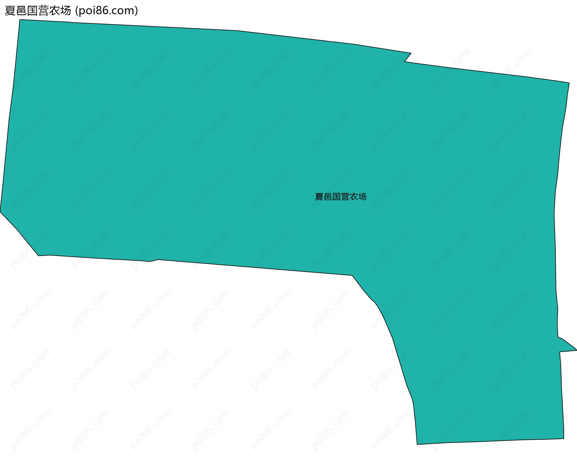 夏邑国营农场边界地图