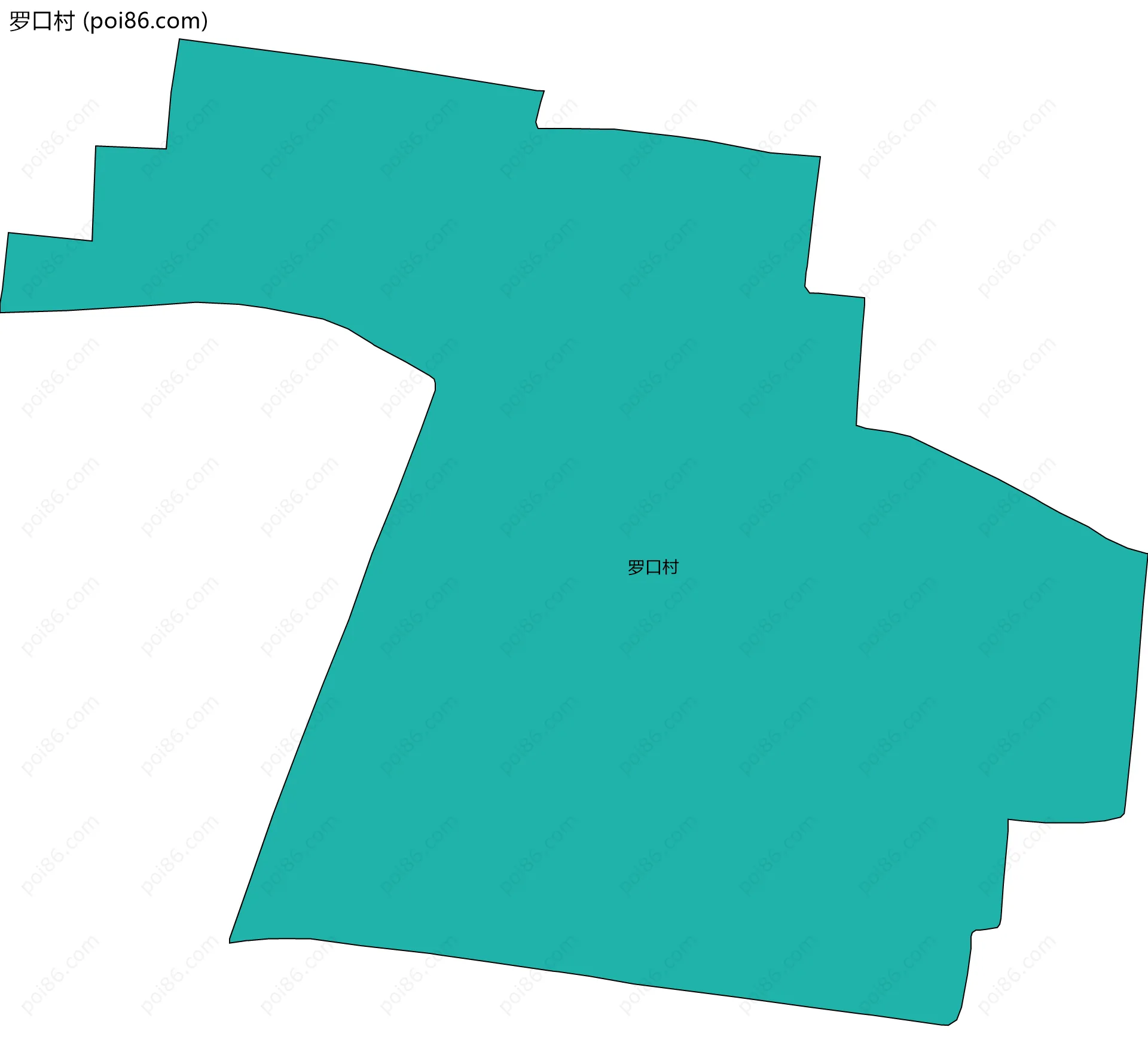 罗口村边界地图