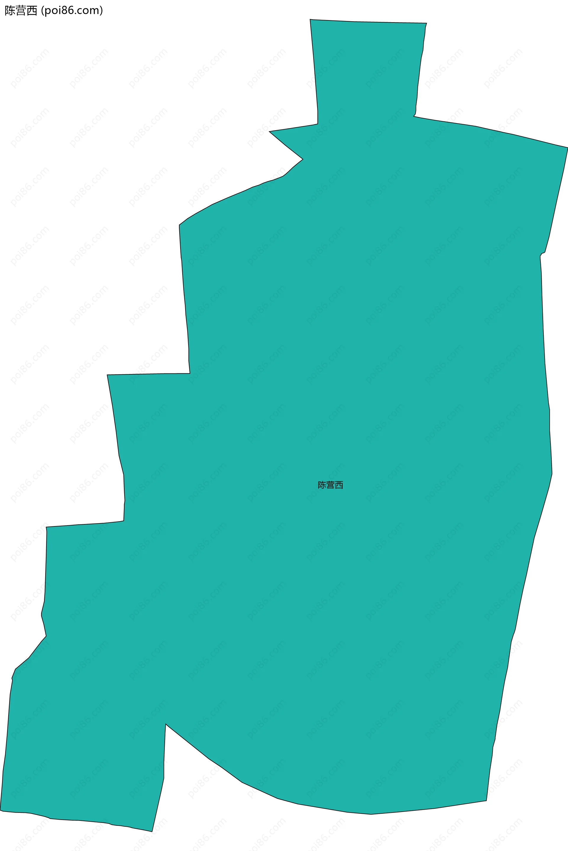 陈营西边界地图