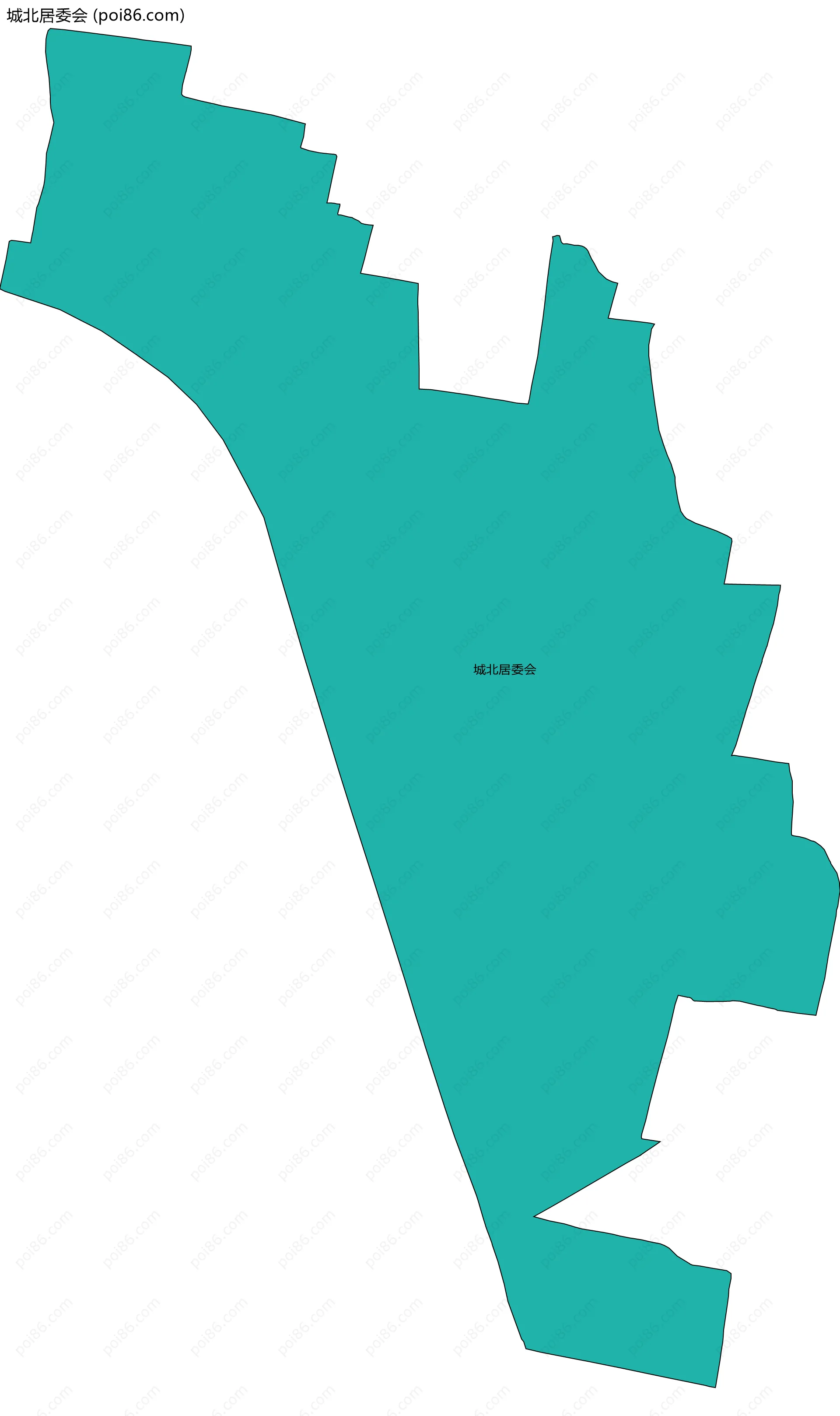 城北居委会边界地图