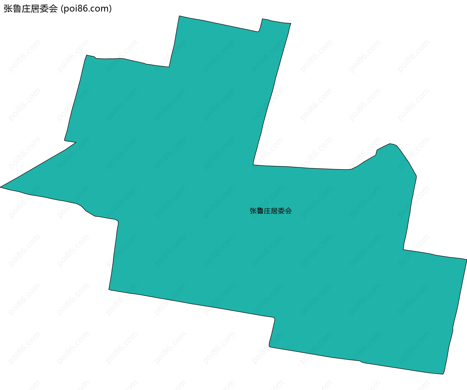 张鲁庄居委会边界地图