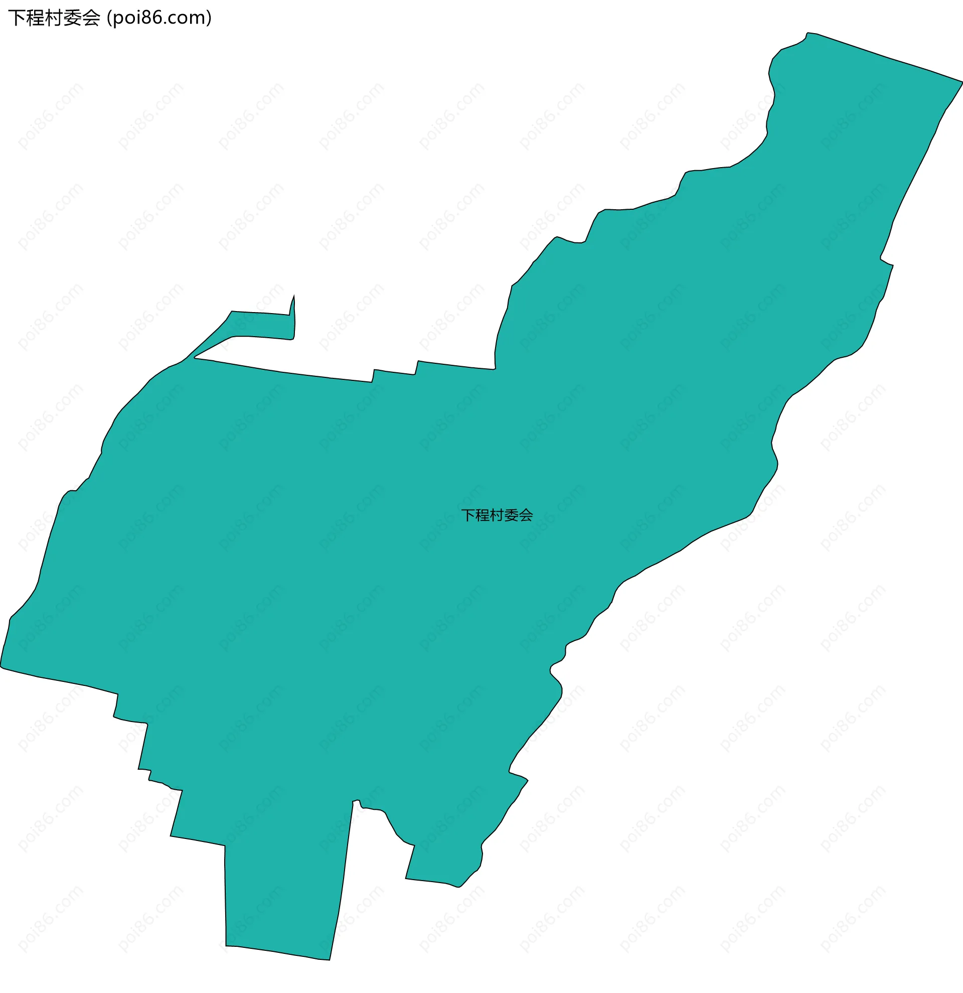 下程村委会边界地图