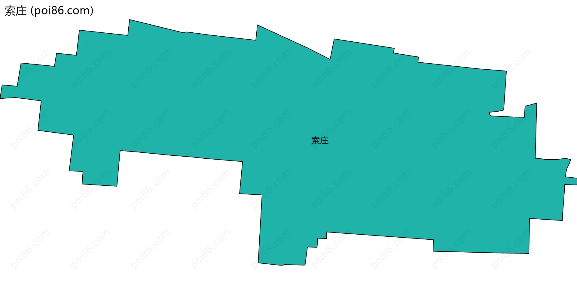 索庄边界地图