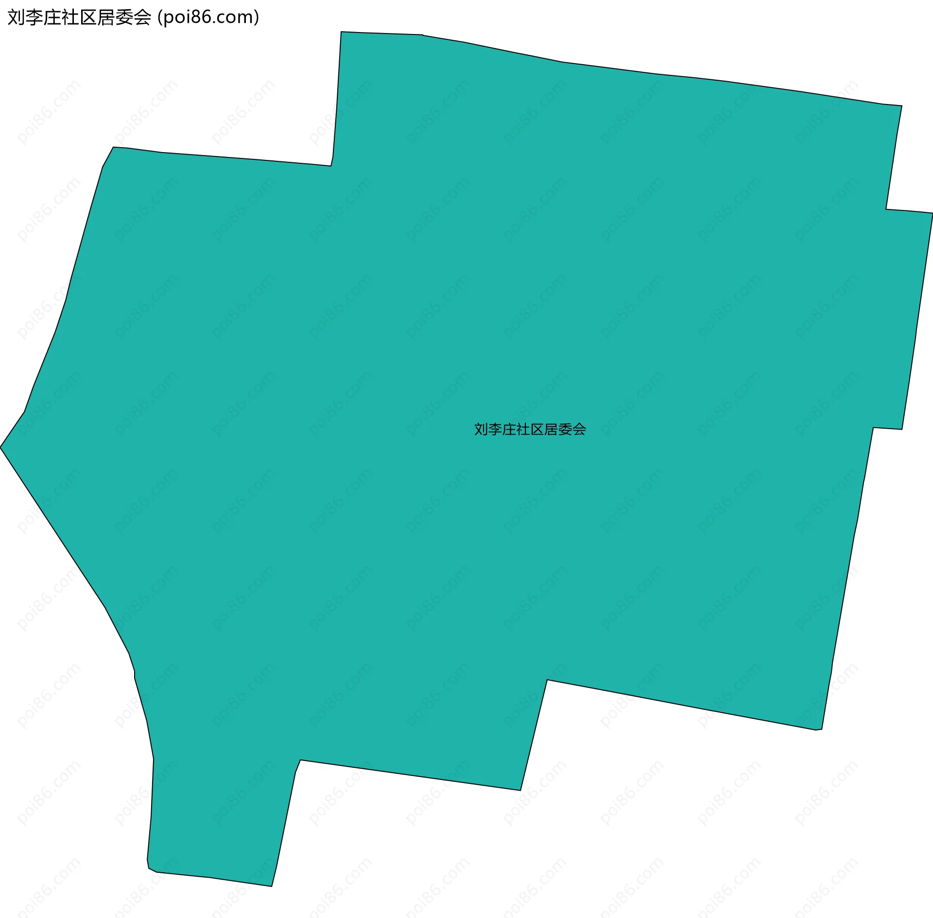 刘李庄社区居委会边界地图
