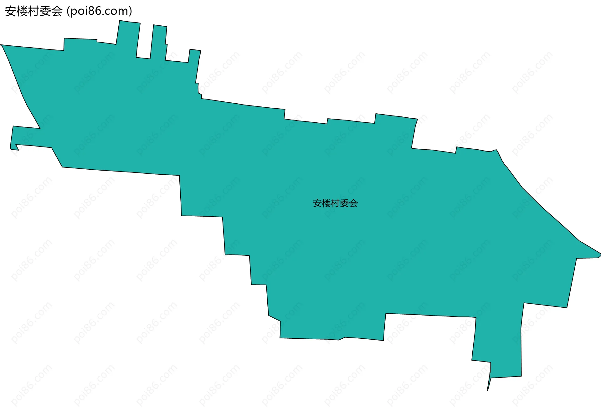 安楼村委会边界地图
