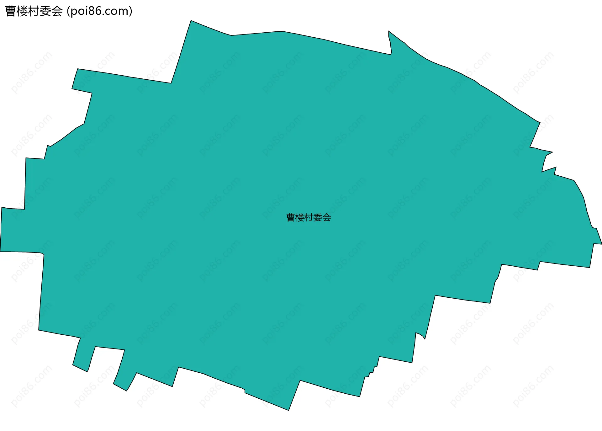 曹楼村委会边界地图