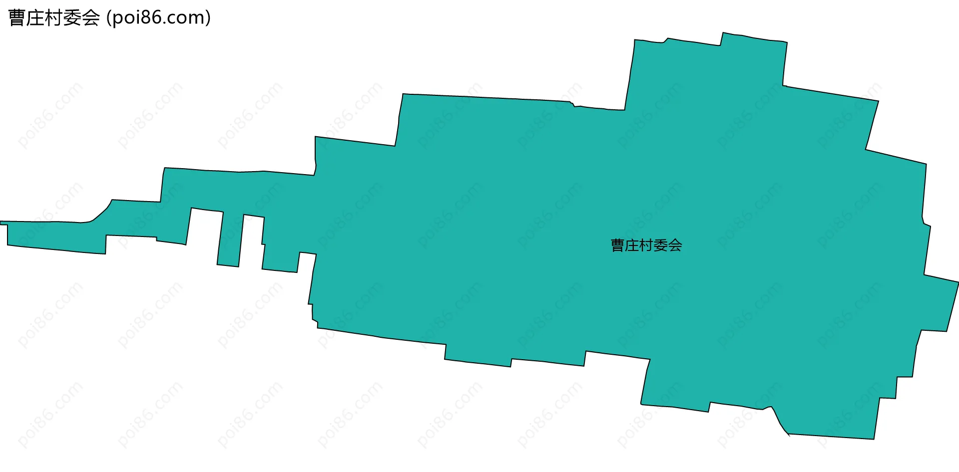 曹庄村委会边界地图
