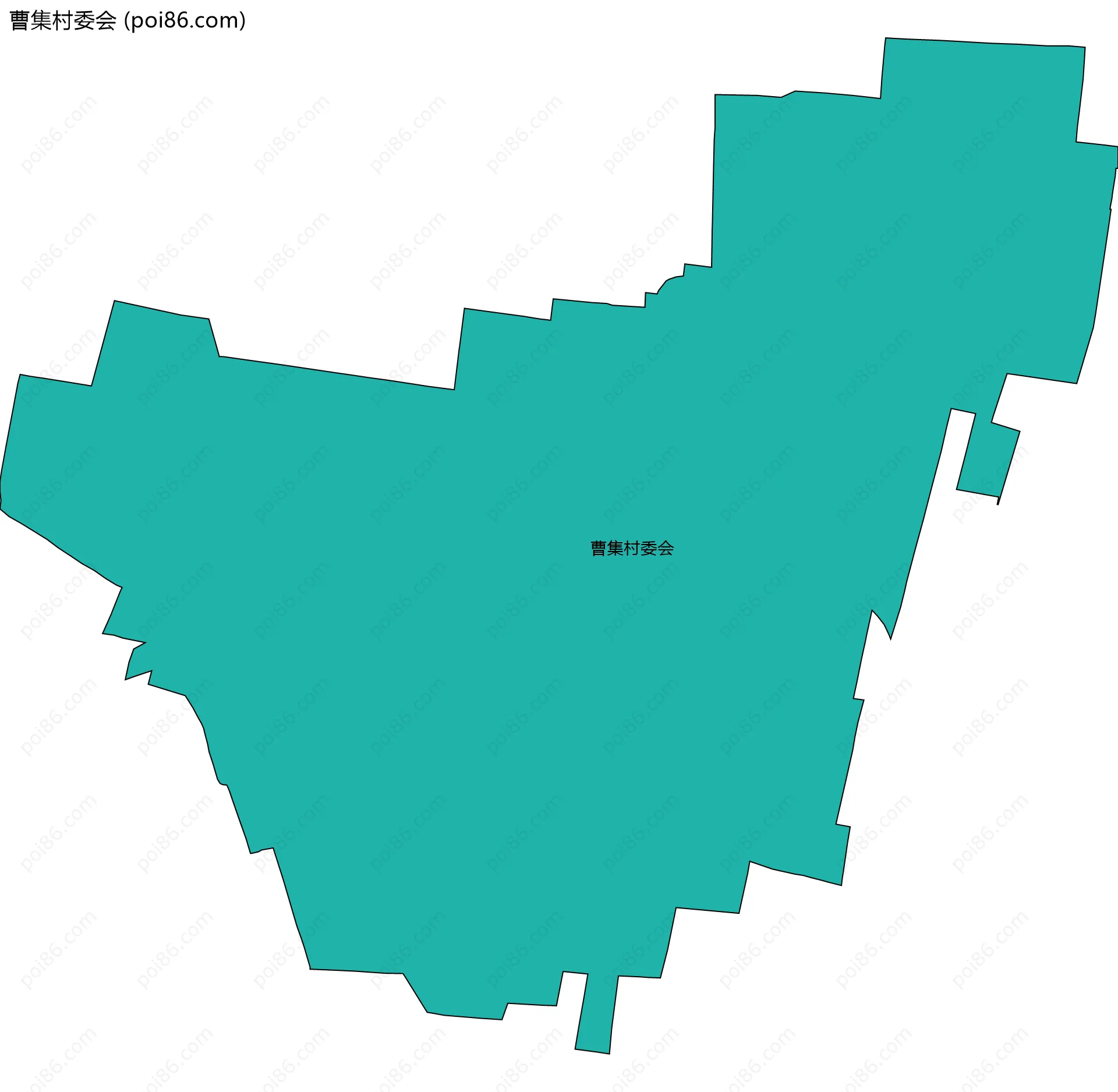 曹集村委会边界地图