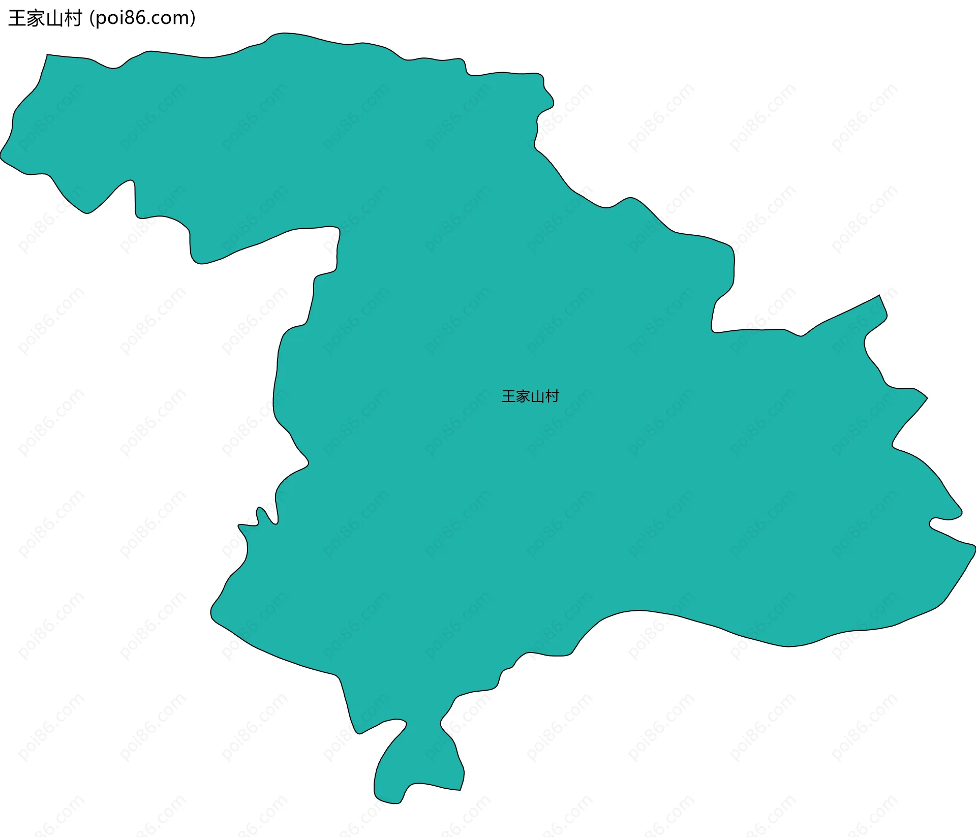 王家山村边界地图