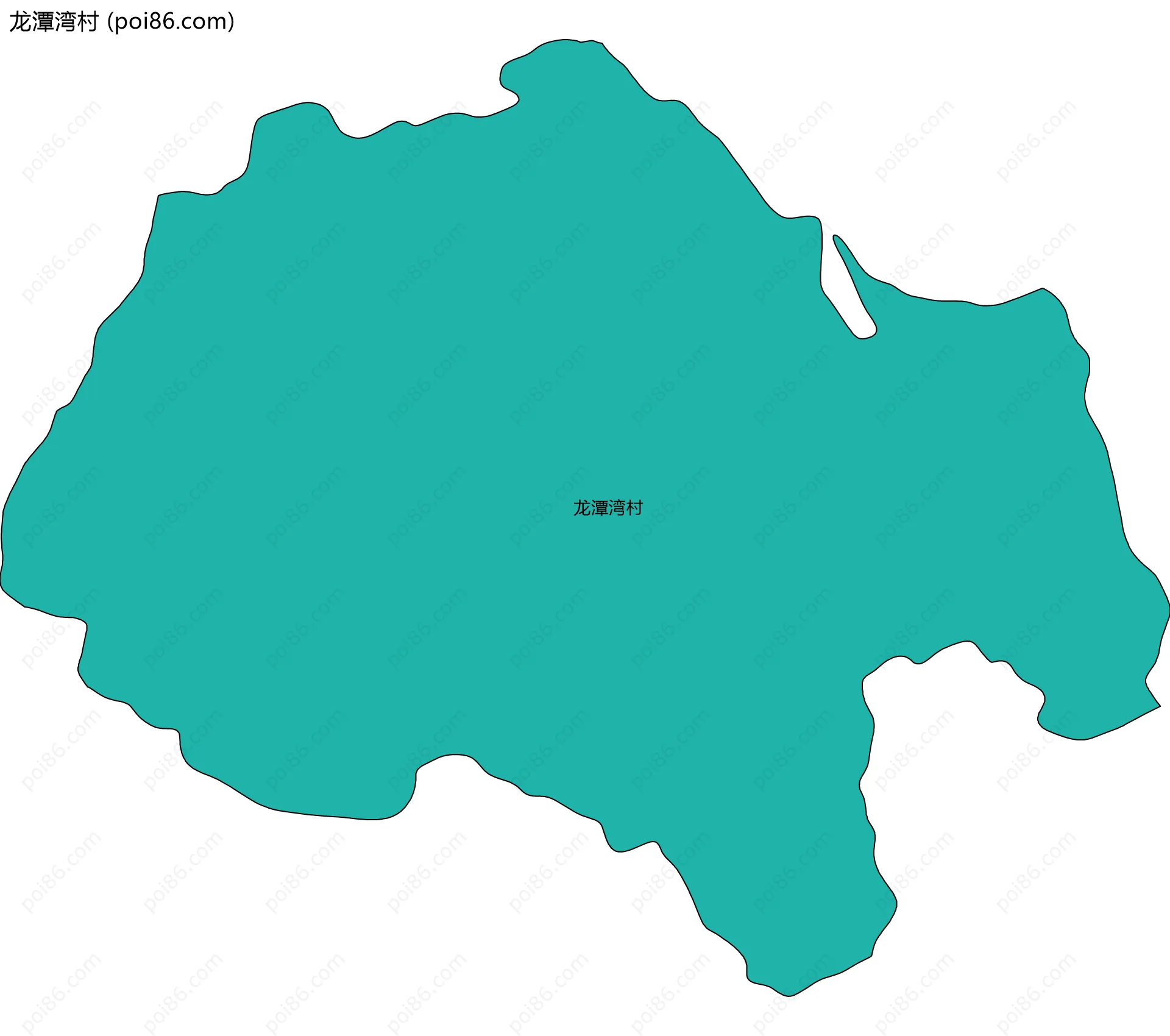 龙潭湾村边界地图