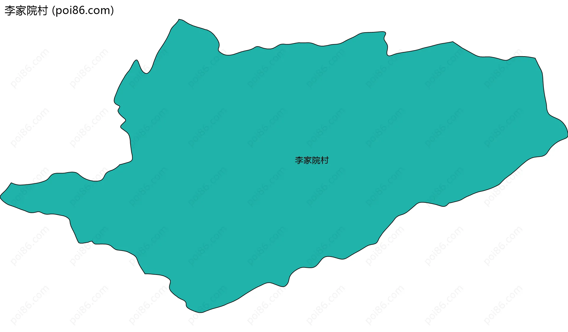 李家院村边界地图