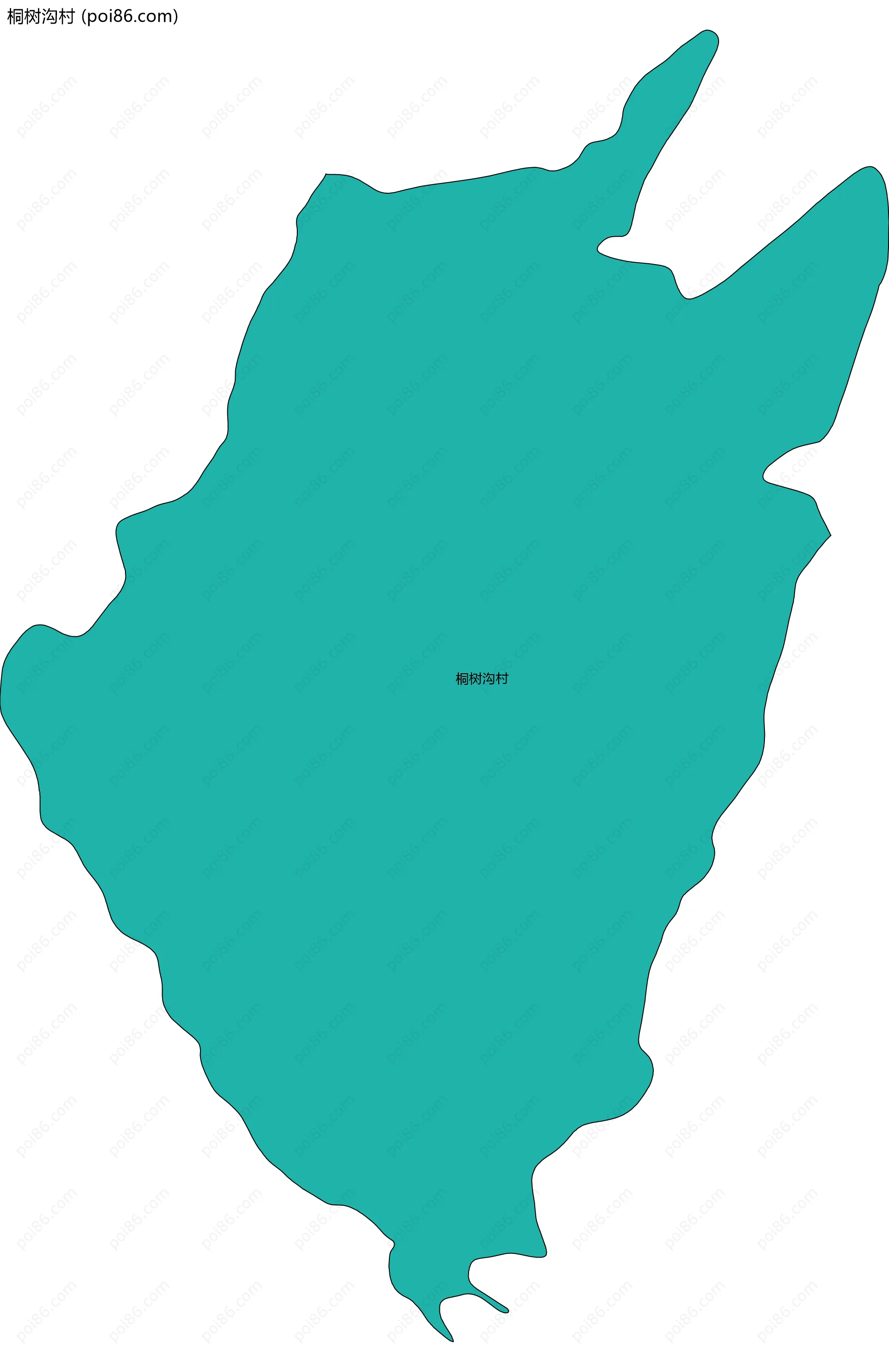 桐树沟村边界地图