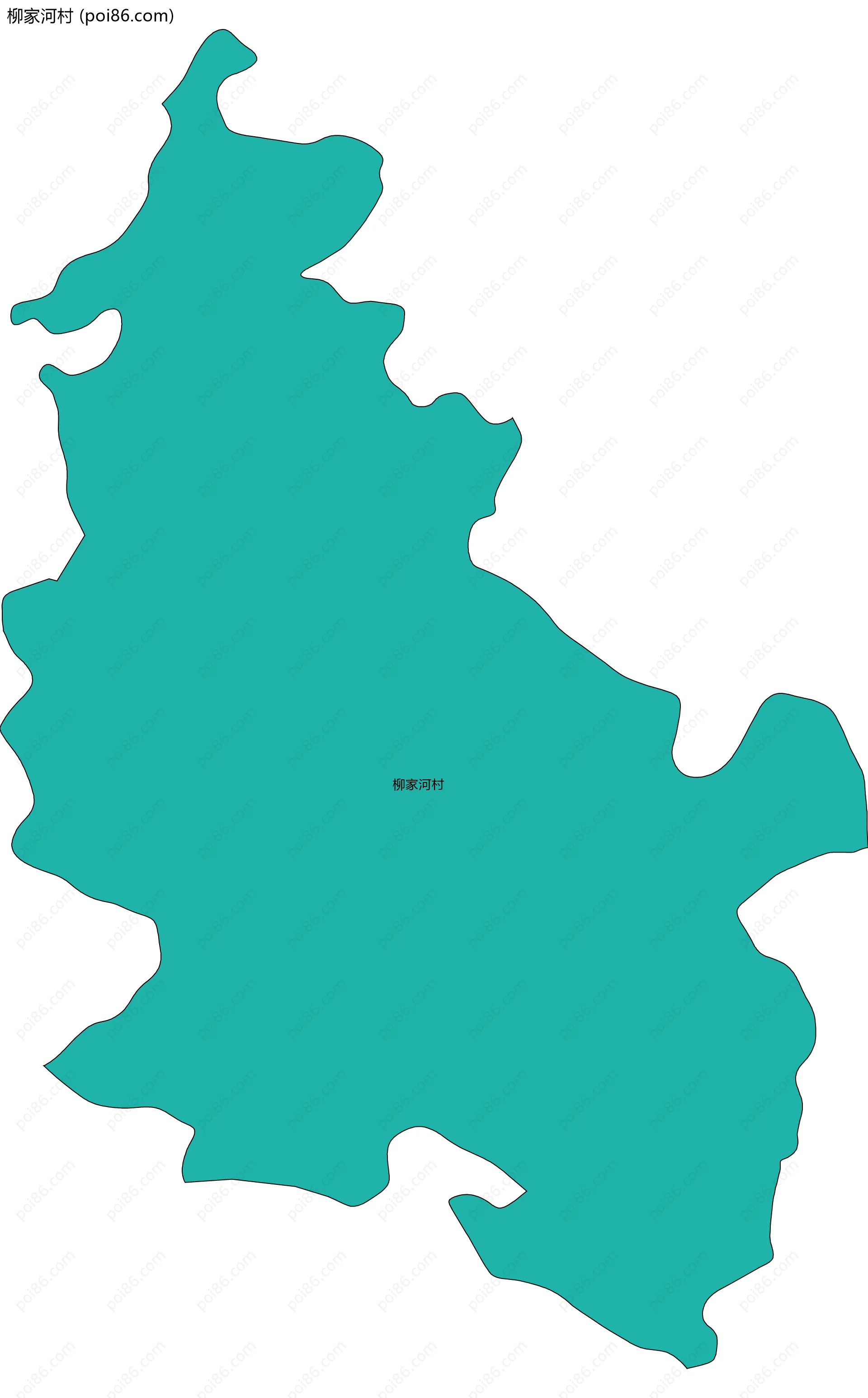 柳家河村边界地图