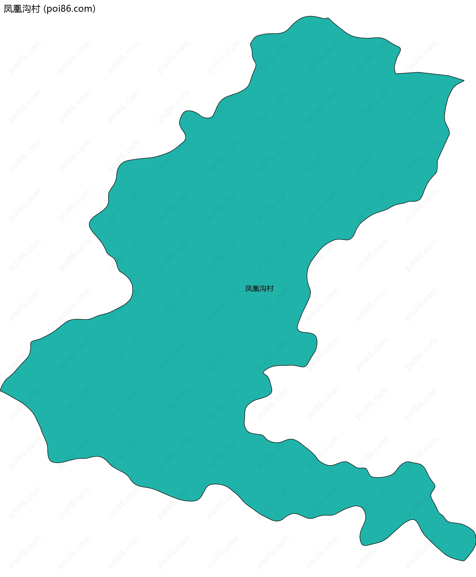 凤凰沟村边界地图