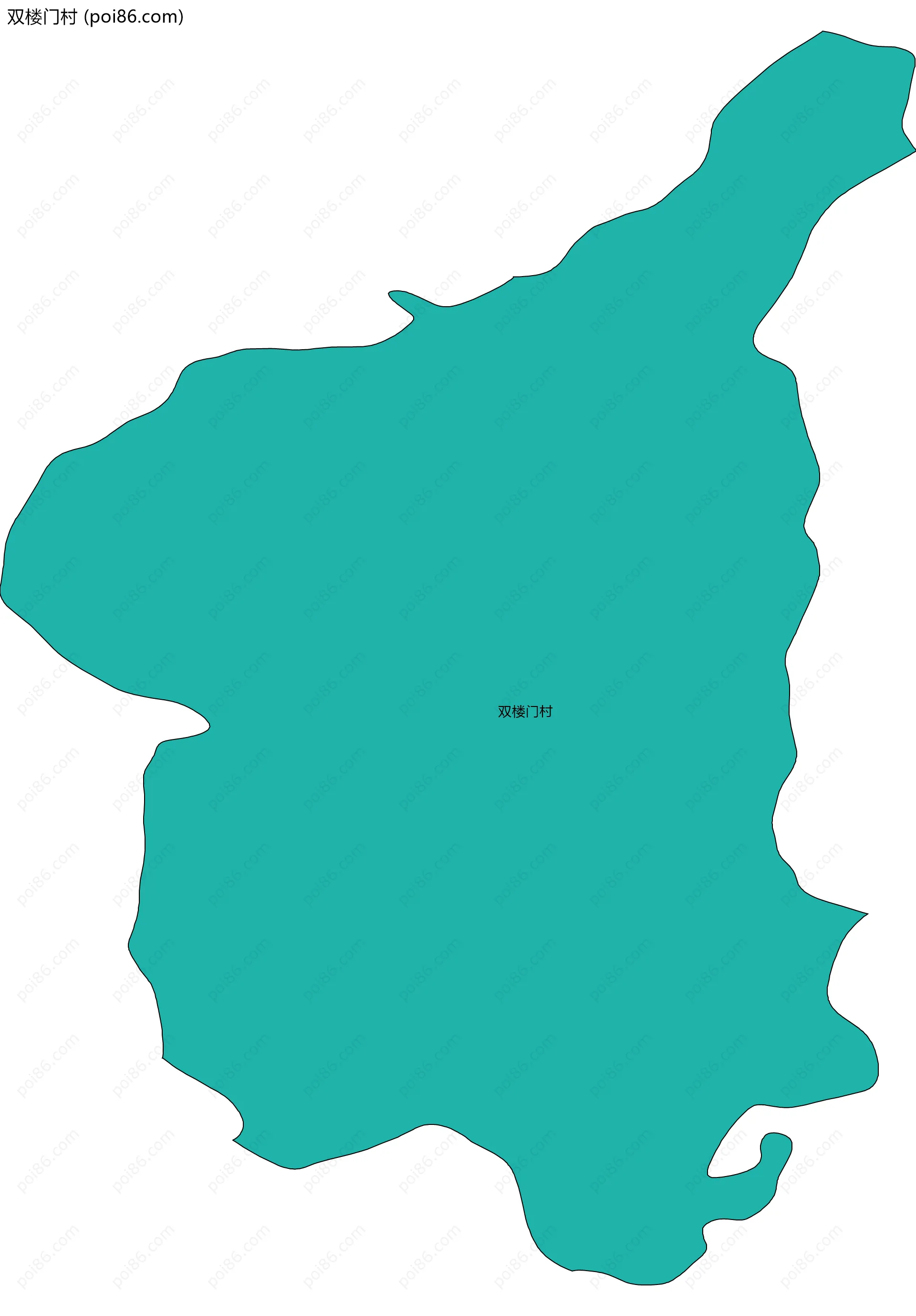 双楼门村边界地图