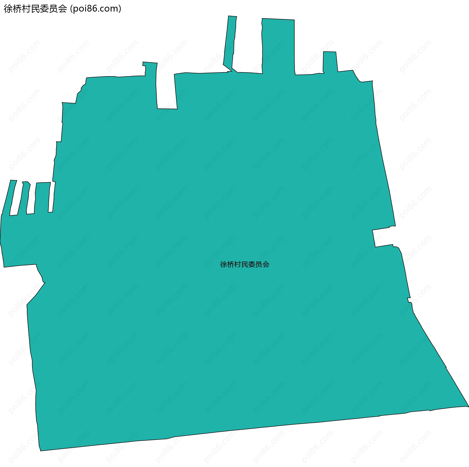 徐桥村民委员会边界地图