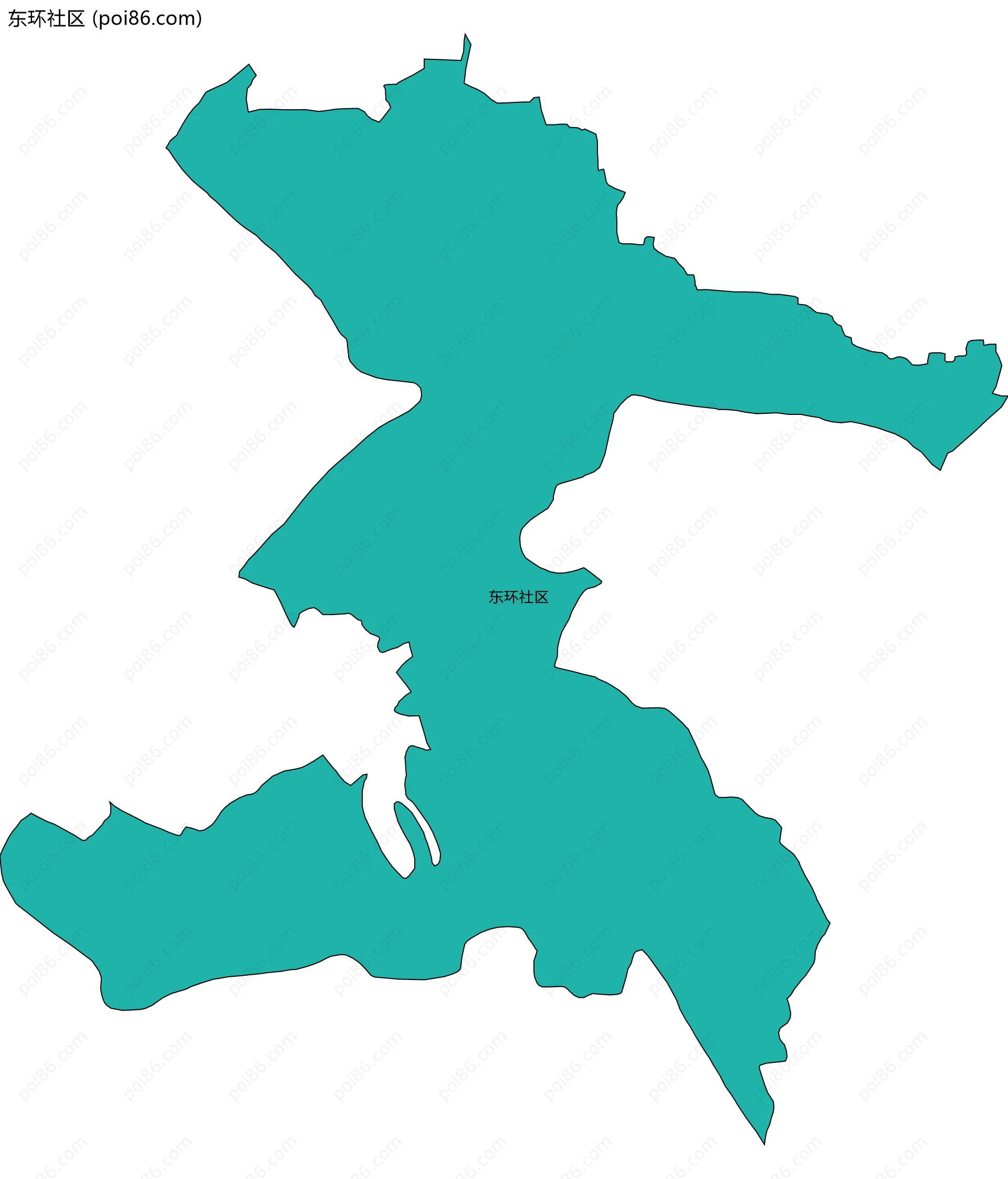 东环社区边界地图