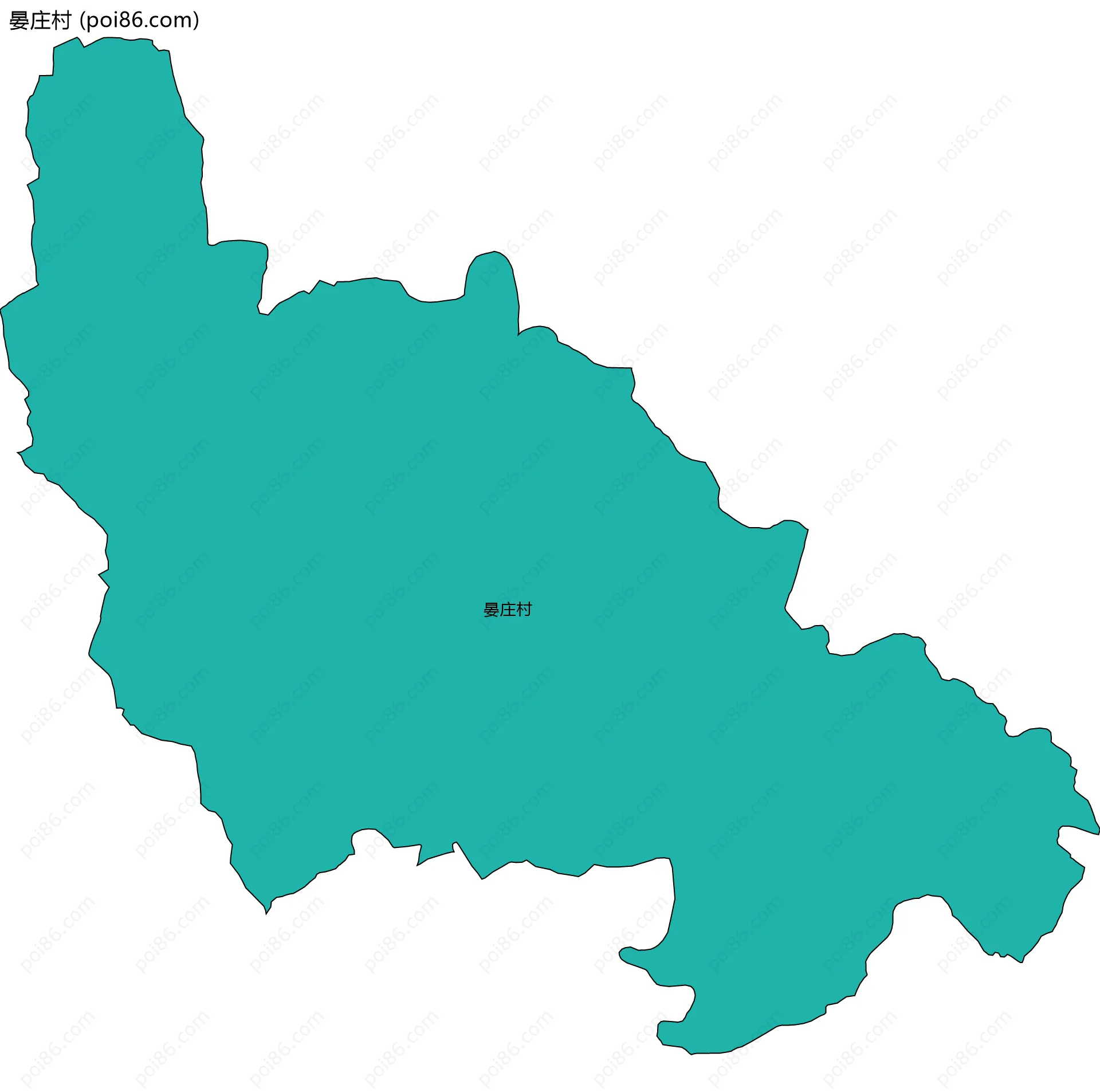 晏庄村边界地图