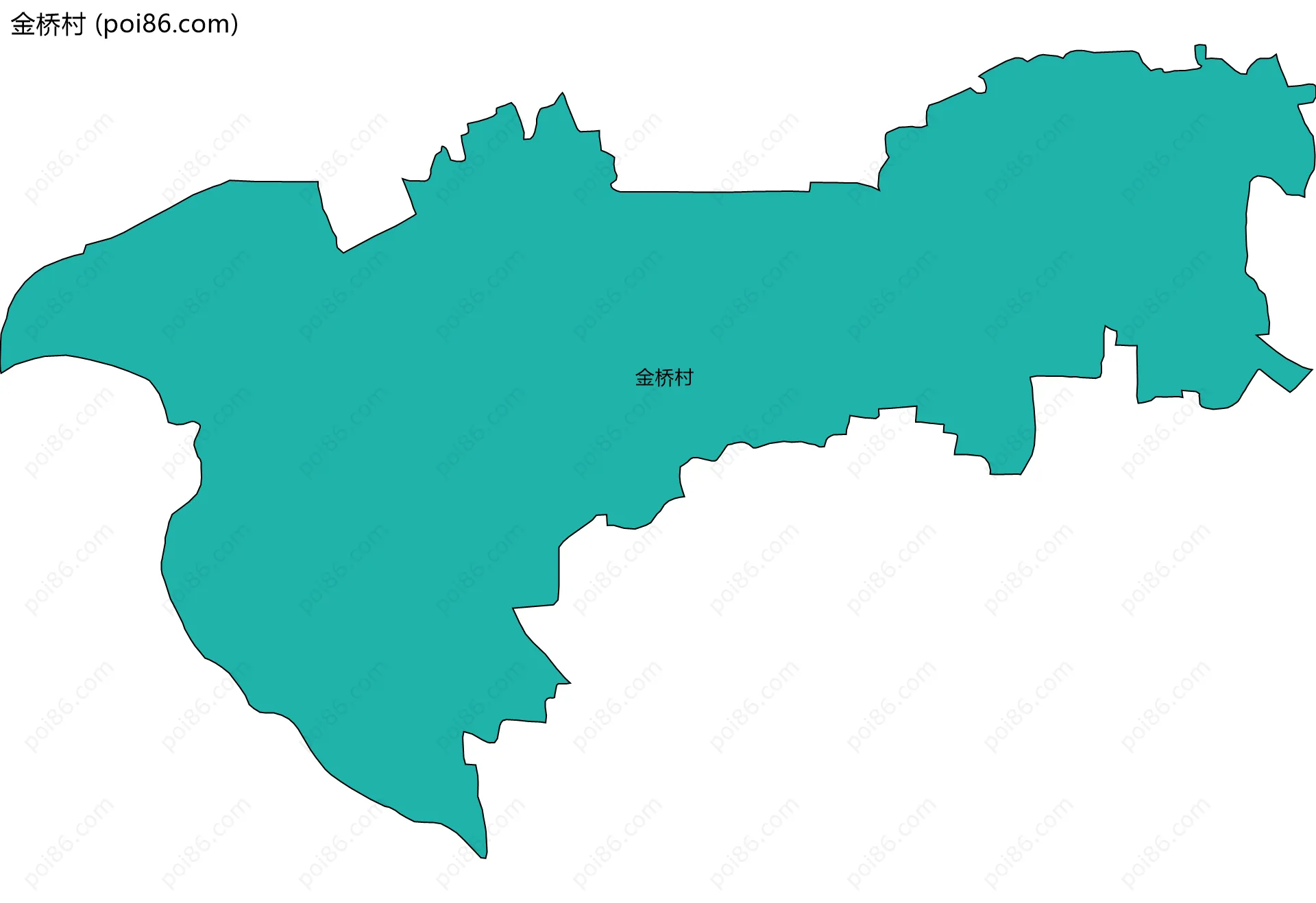 金桥村边界地图