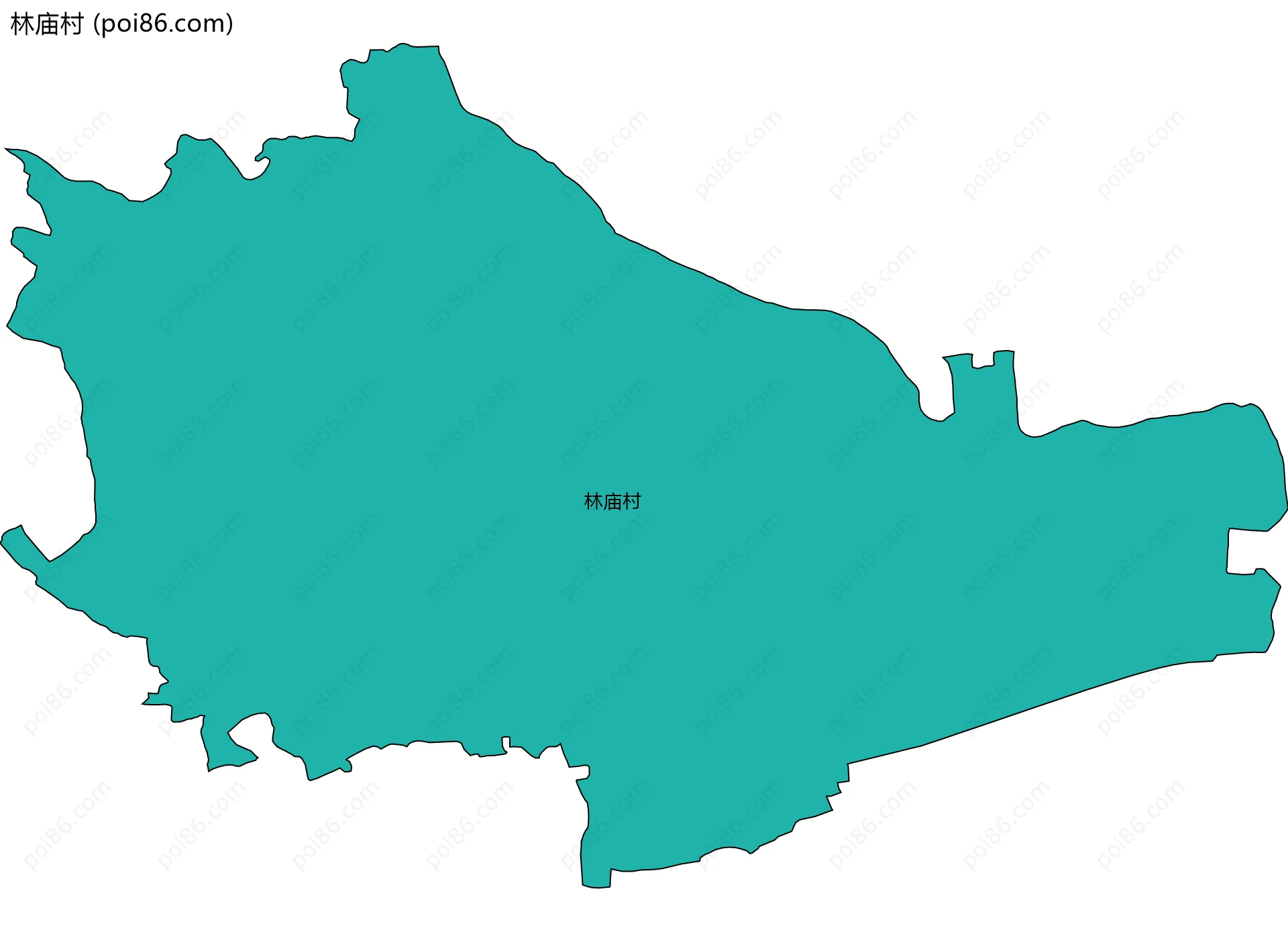 林庙村边界地图