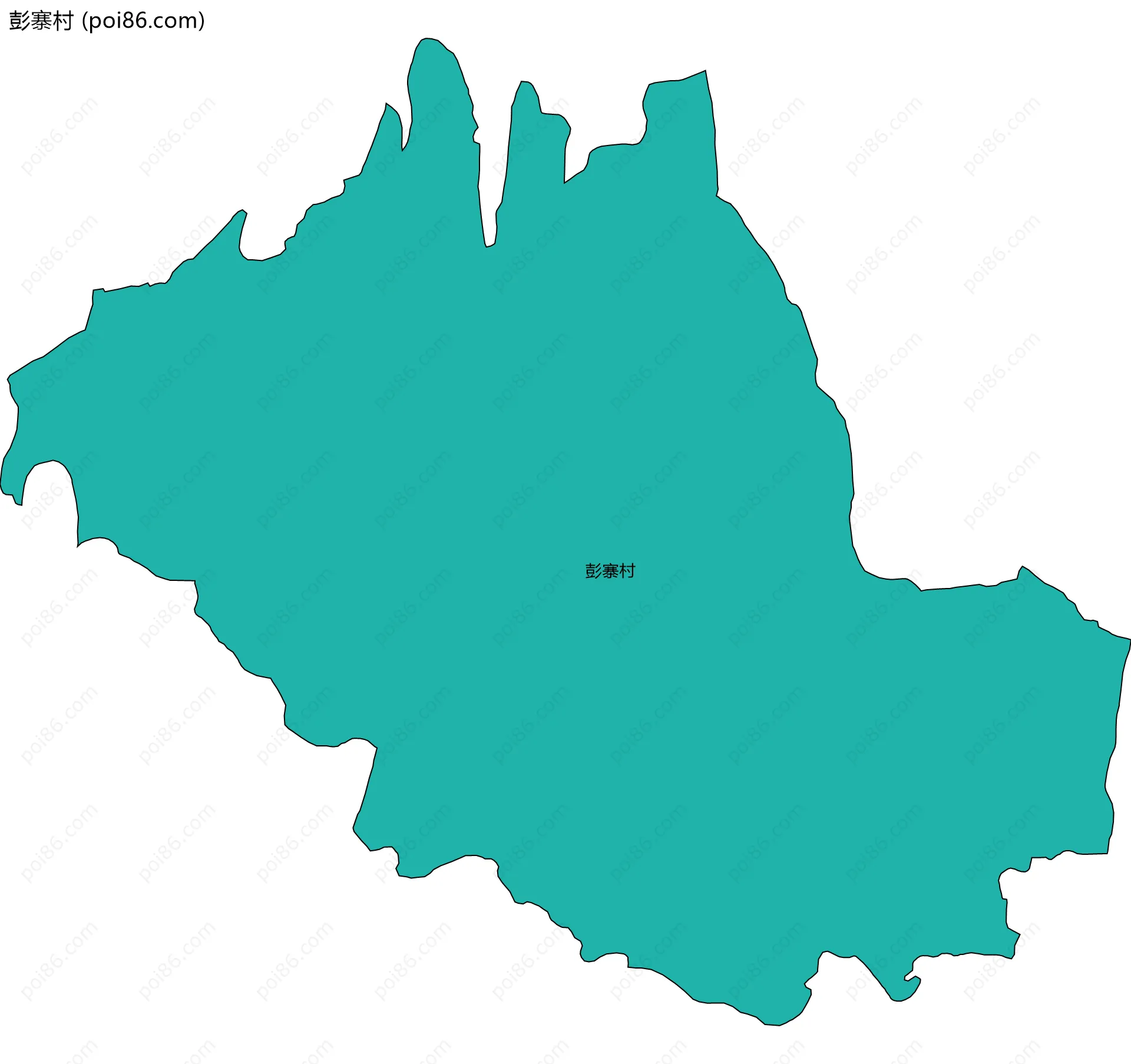 彭寨村边界地图