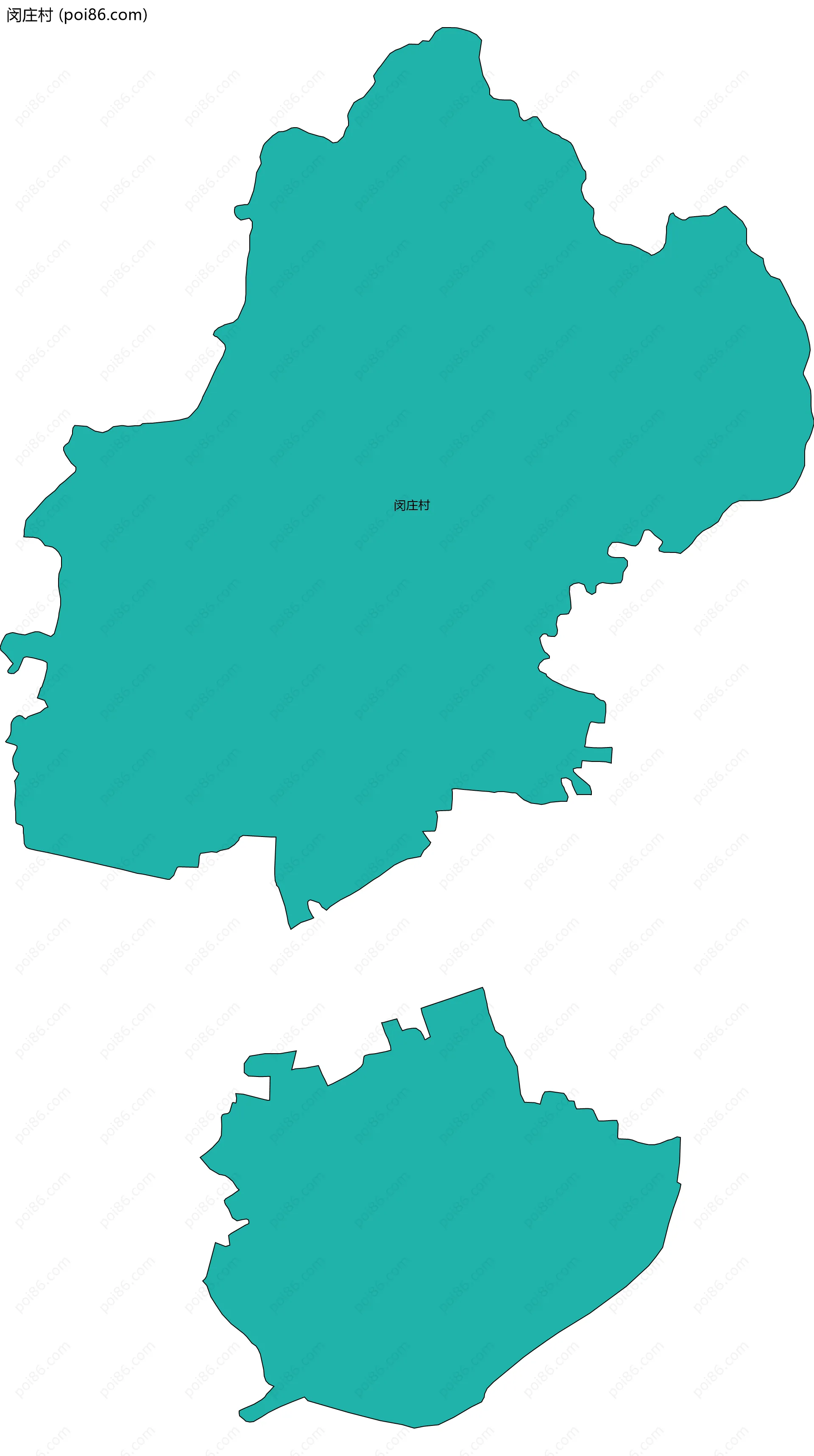 闵庄村边界地图