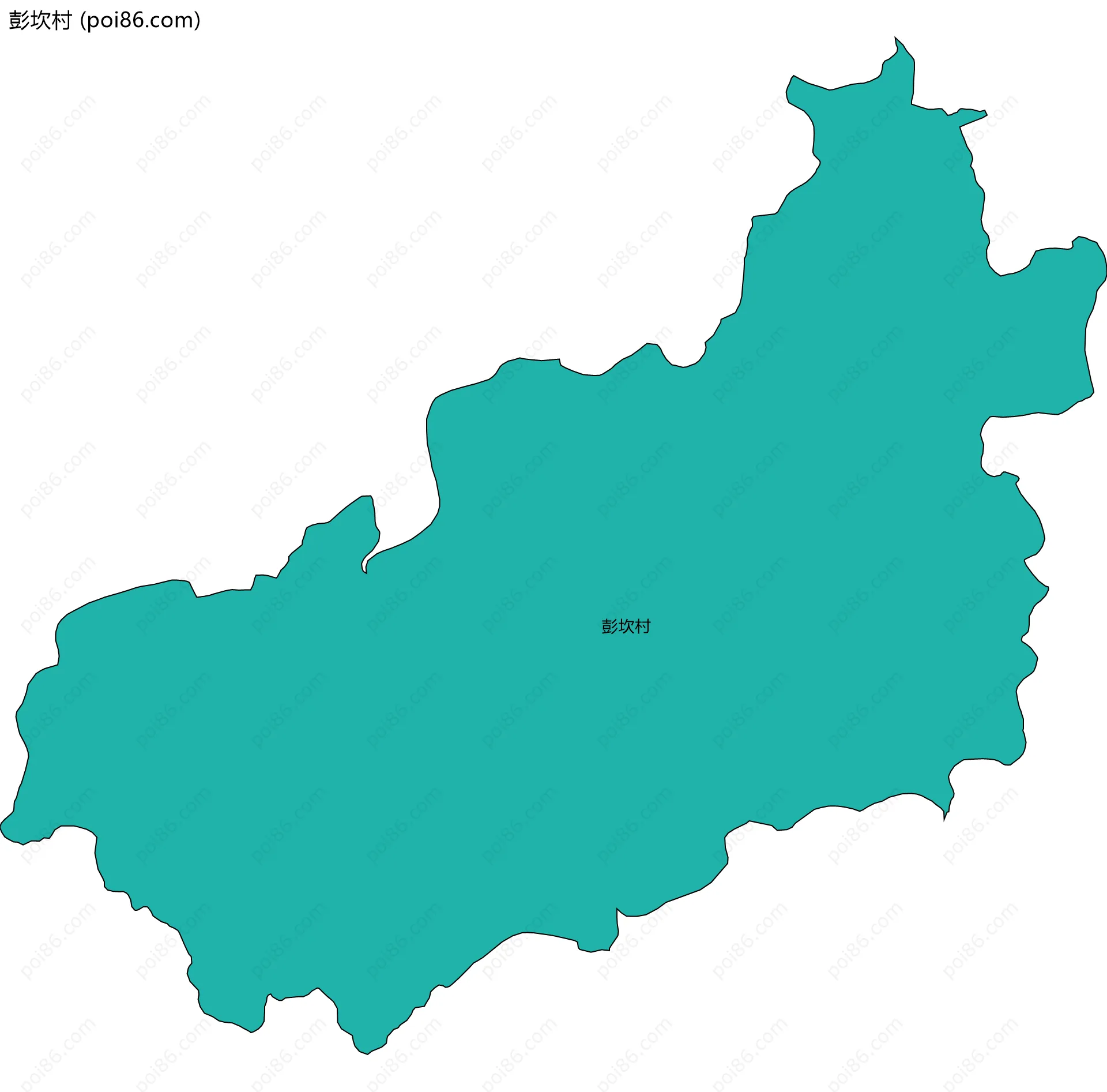 彭坎村边界地图